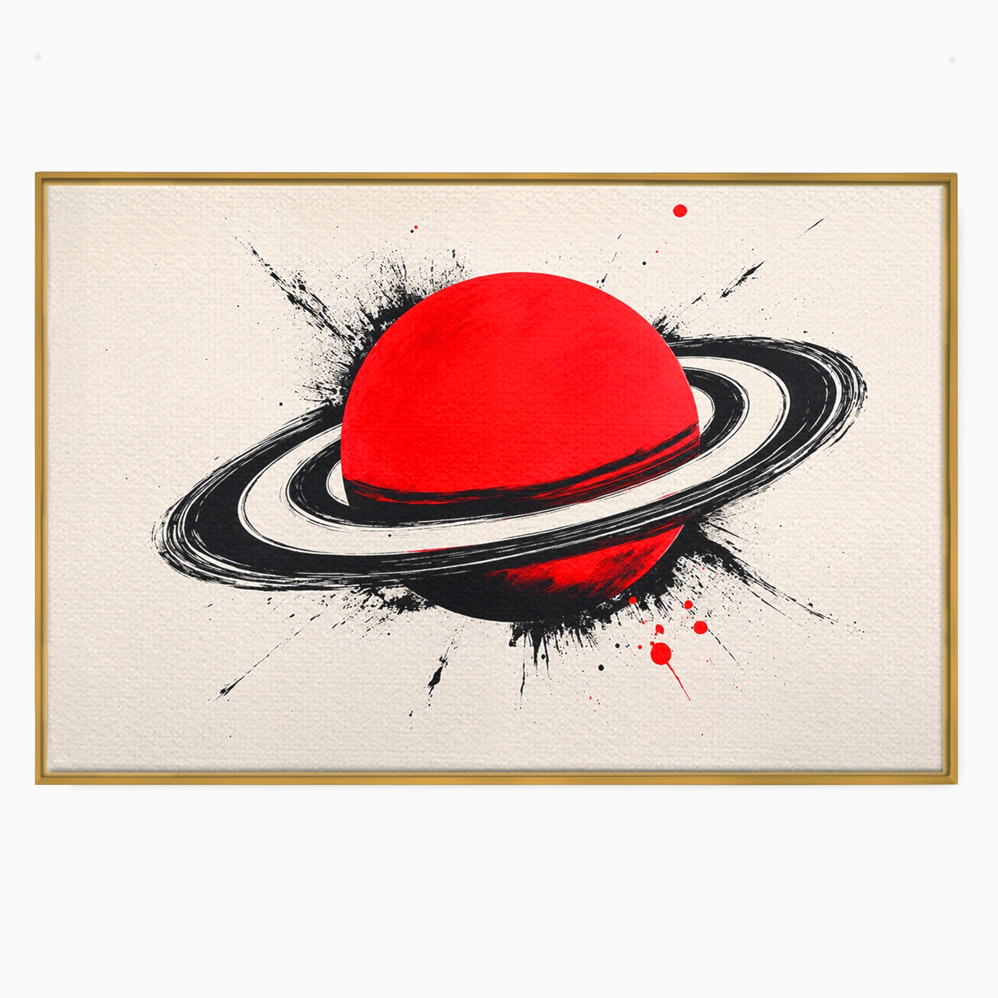 Tablou Canvas Premium LuxCanva® S1027, Planeta Rosie, Planeta, Spatiu, Abstract, Modern, Birou, Culori Vibrante