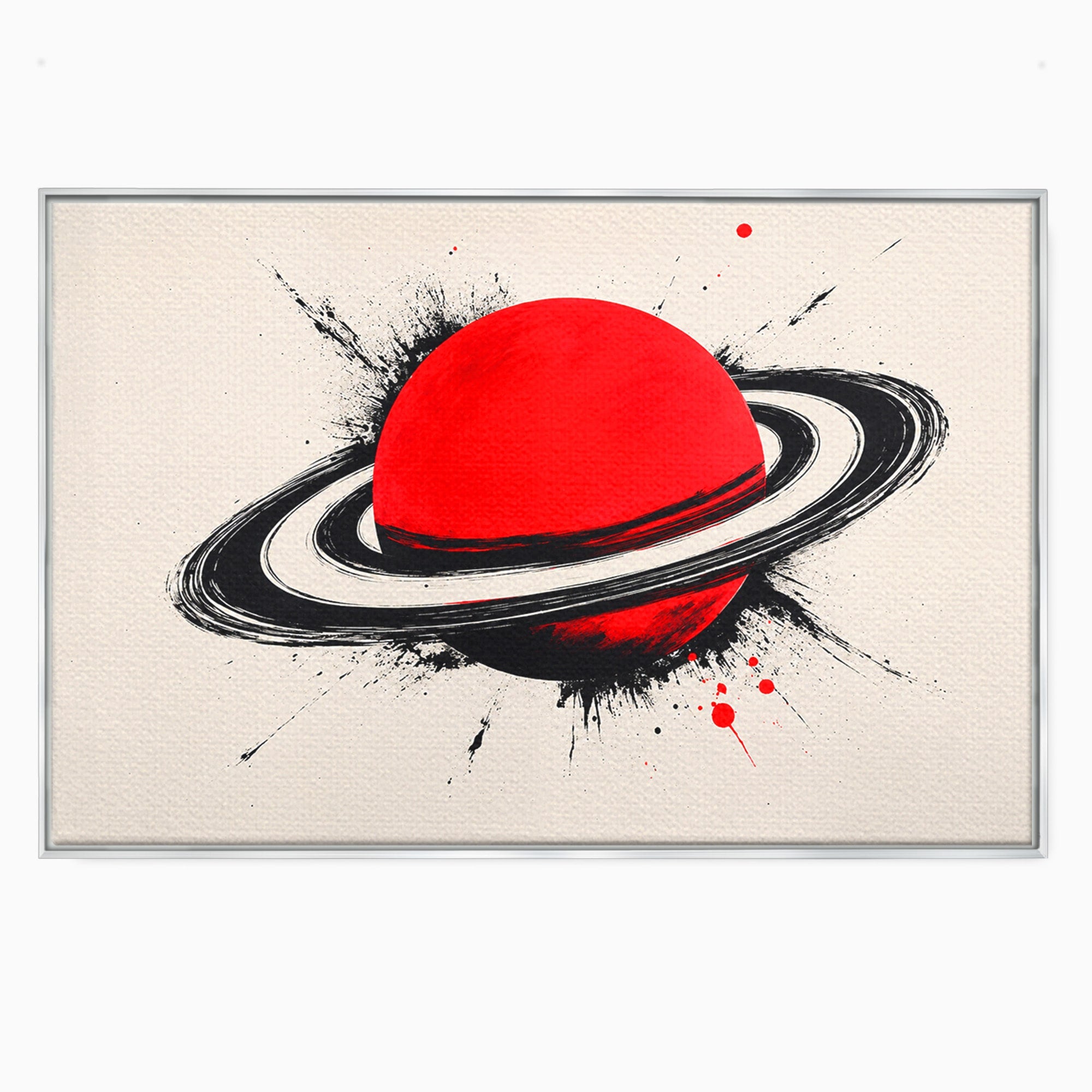 Tablou Canvas Premium LuxCanva® S1027, Planeta Rosie, Planeta, Spatiu, Abstract, Modern, Birou, Culori Vibrante