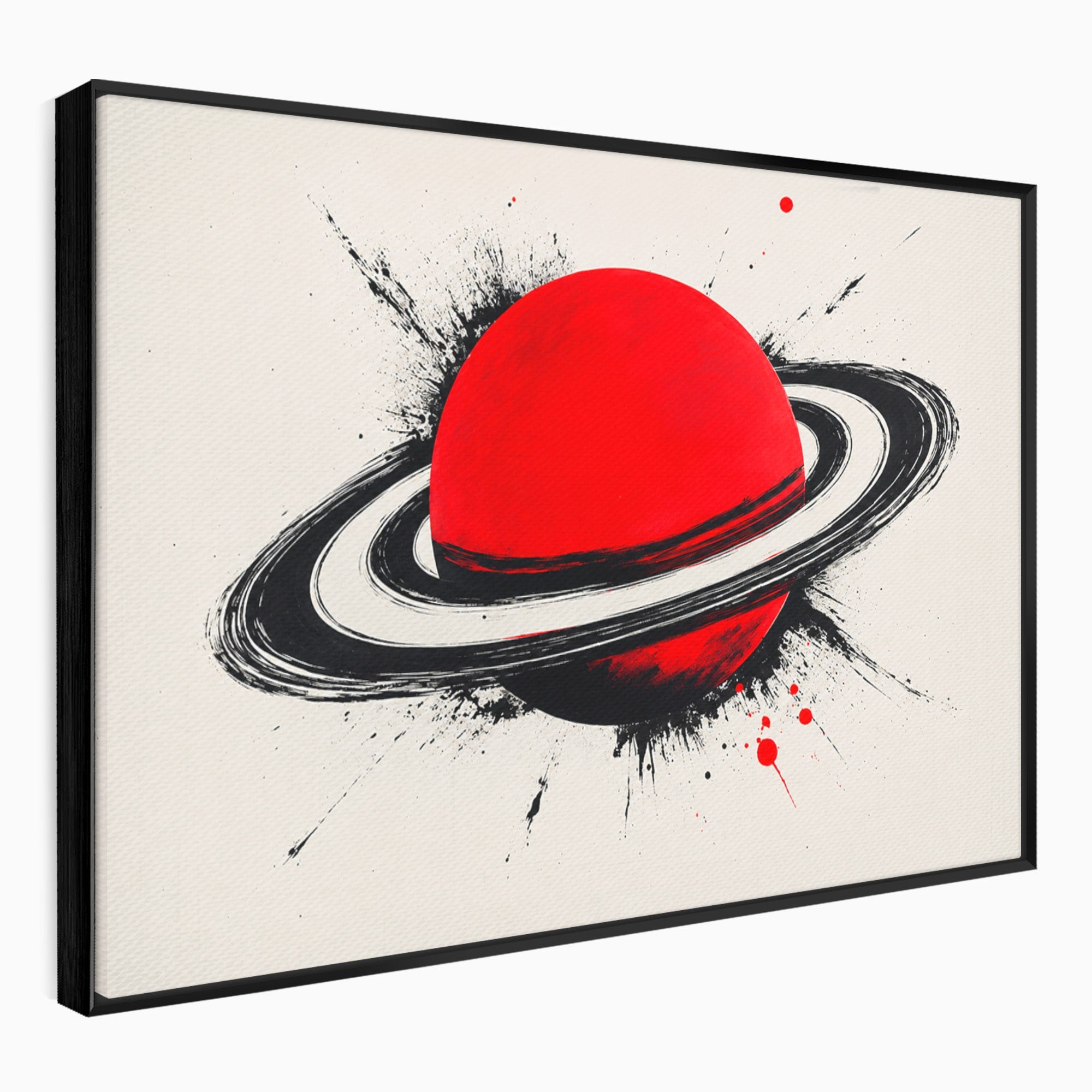 Tablou Canvas Premium LuxCanva® S1027, Planeta Rosie, Planeta, Spatiu, Abstract, Modern, Birou, Culori Vibrante