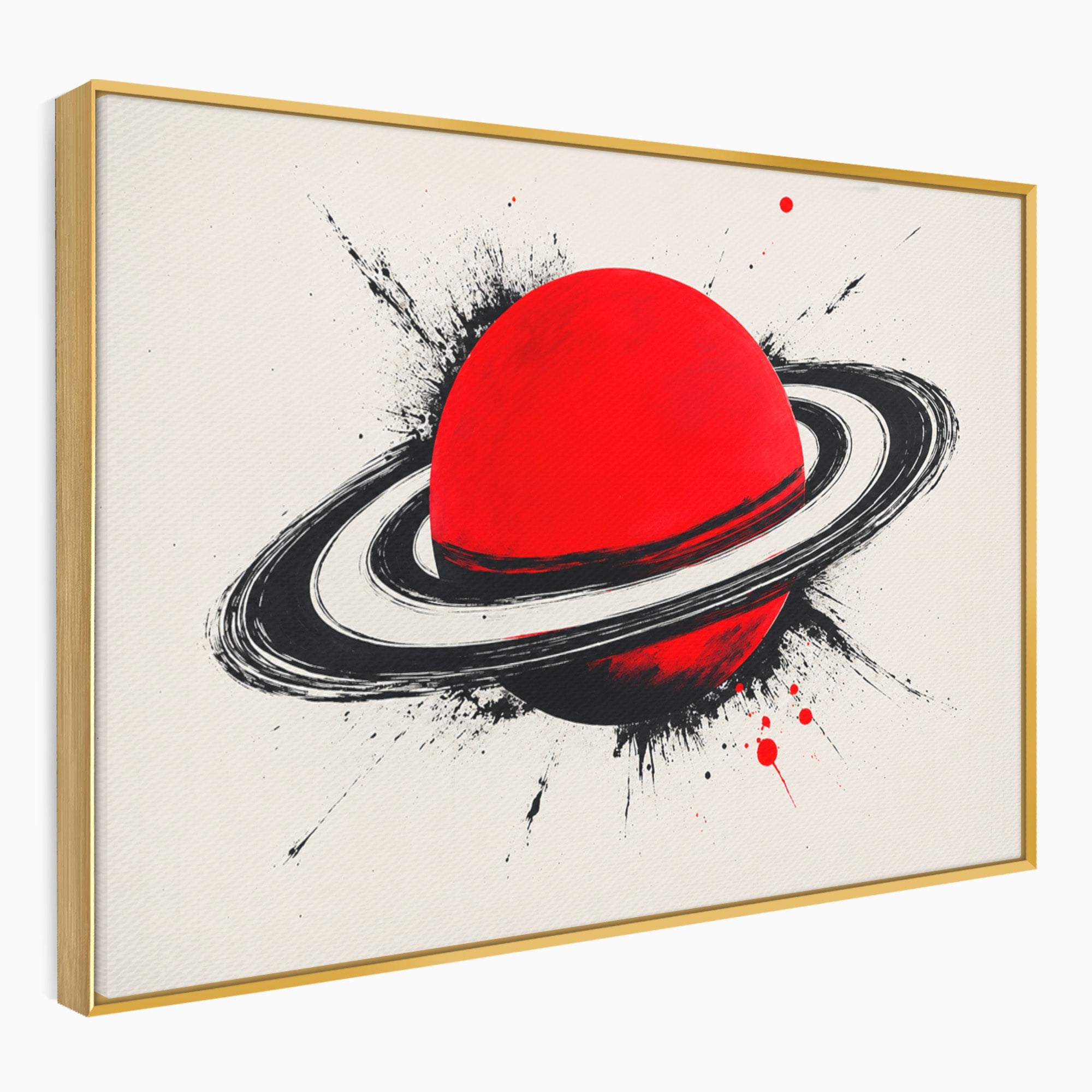 Tablou Canvas Premium LuxCanva® S1027, Planeta Rosie, Planeta, Spatiu, Abstract, Modern, Birou, Culori Vibrante