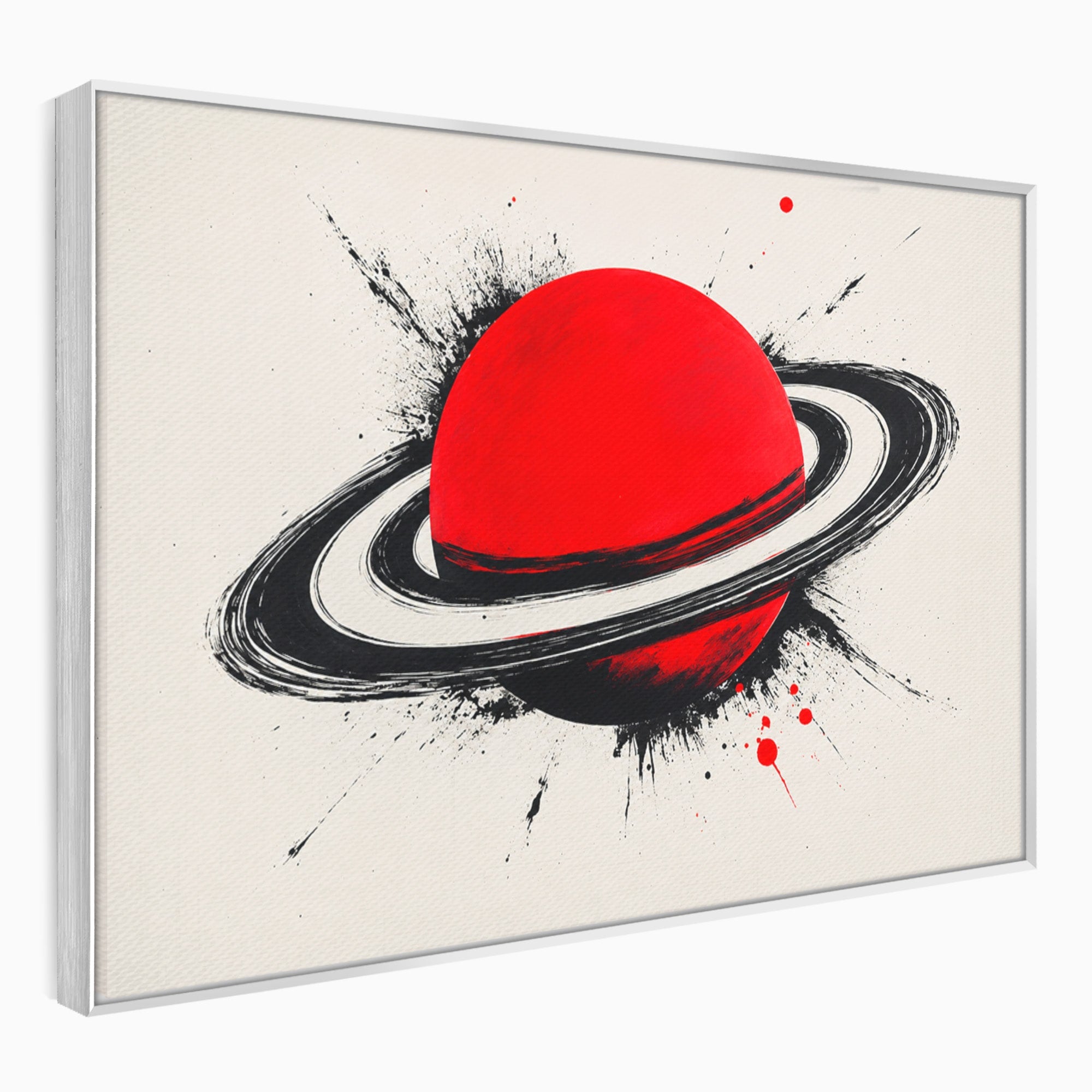 Tablou Canvas Premium LuxCanva® S1027, Planeta Rosie, Planeta, Spatiu, Abstract, Modern, Birou, Culori Vibrante