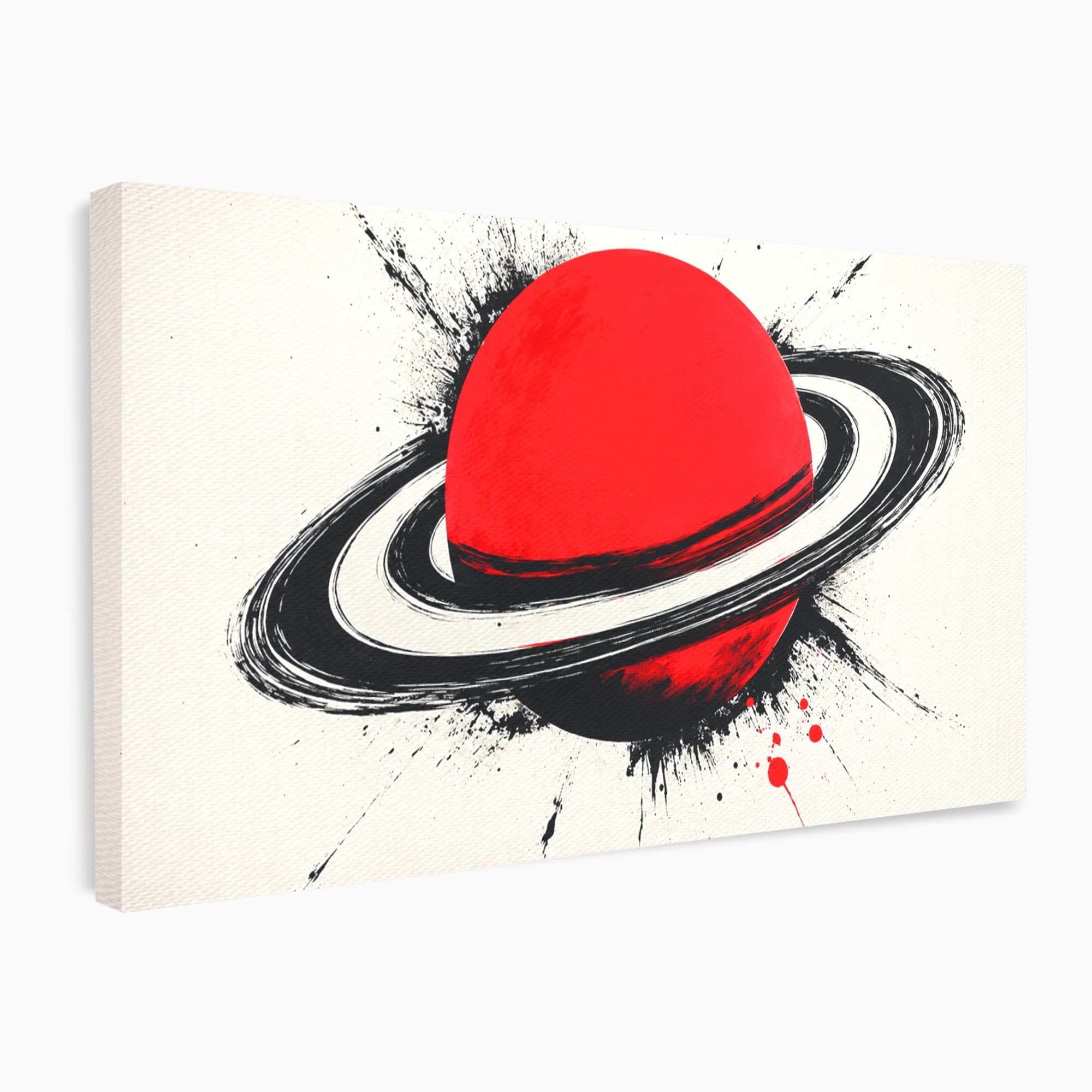 Tablou Canvas Premium LuxCanva® S1027, Planeta Rosie, Planeta, Spatiu, Abstract, Modern, Birou, Culori Vibrante