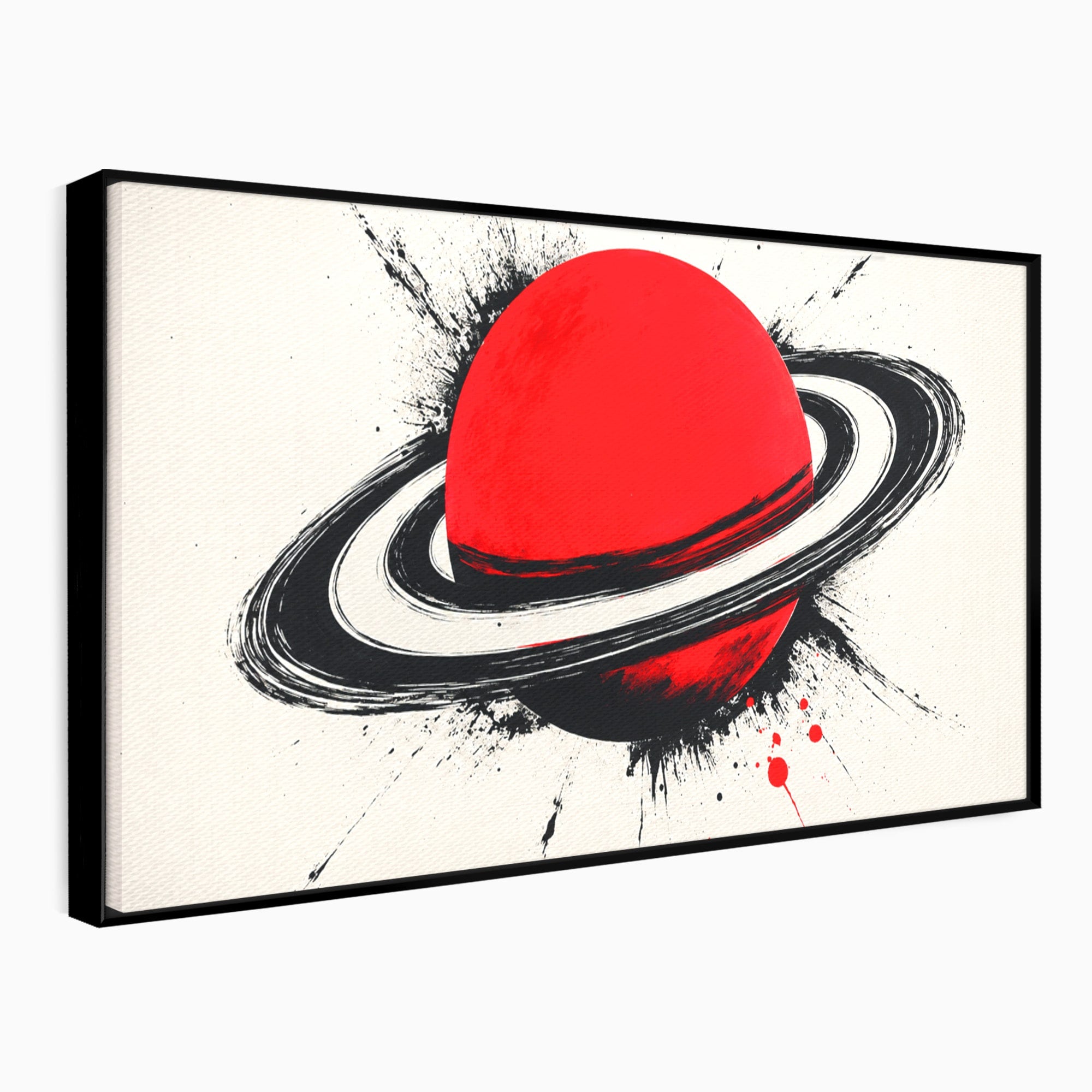 Tablou Canvas Premium LuxCanva® S1027, Planeta Rosie, Planeta, Spatiu, Abstract, Modern, Birou, Culori Vibrante