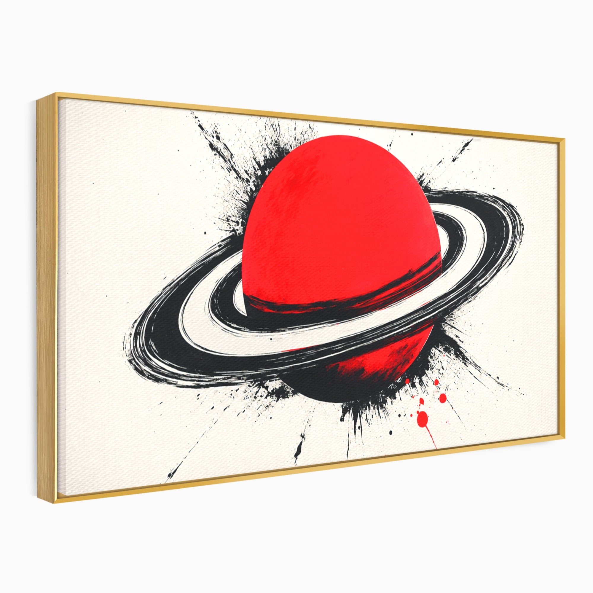 Tablou Canvas Premium LuxCanva® S1027, Planeta Rosie, Planeta, Spatiu, Abstract, Modern, Birou, Culori Vibrante