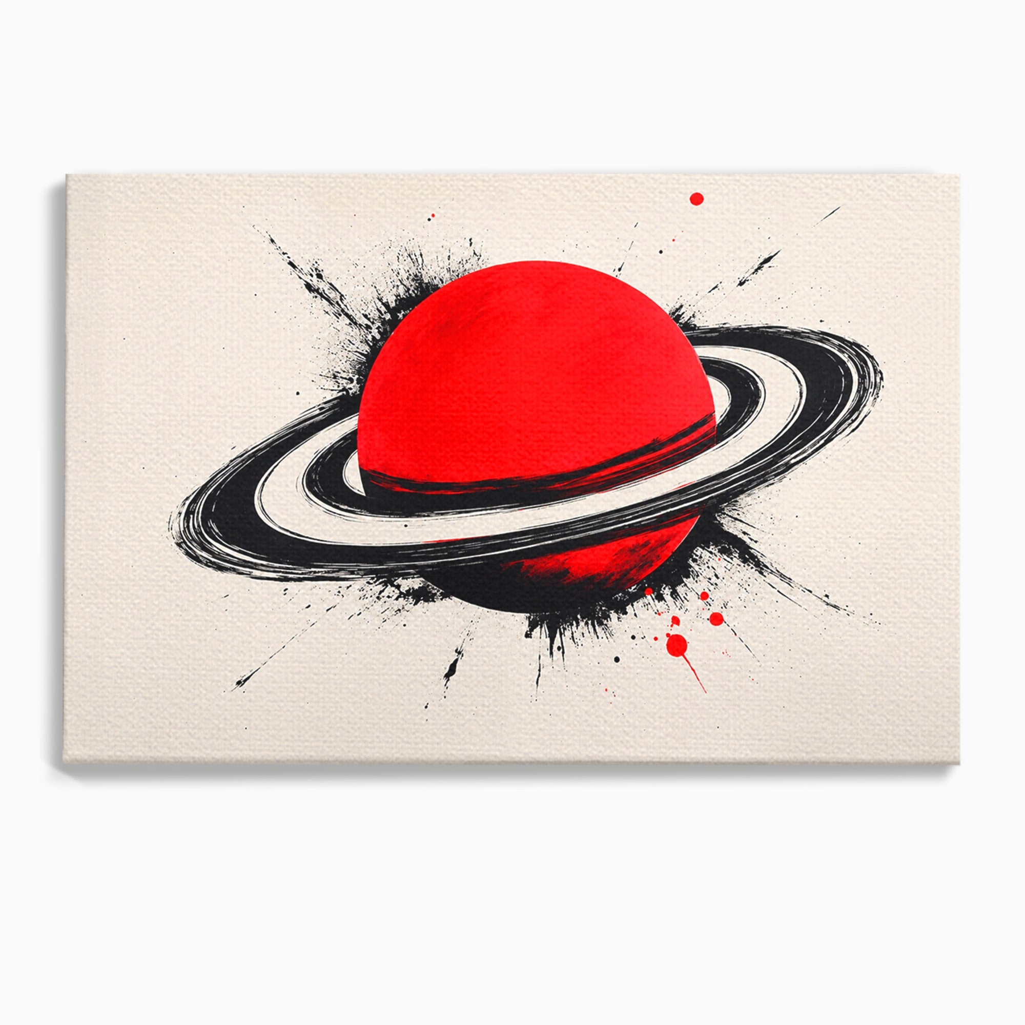 Tablou Canvas Premium LuxCanva® S1027, Planeta Rosie, Planeta, Spatiu, Abstract, Modern, Birou, Culori Vibrante