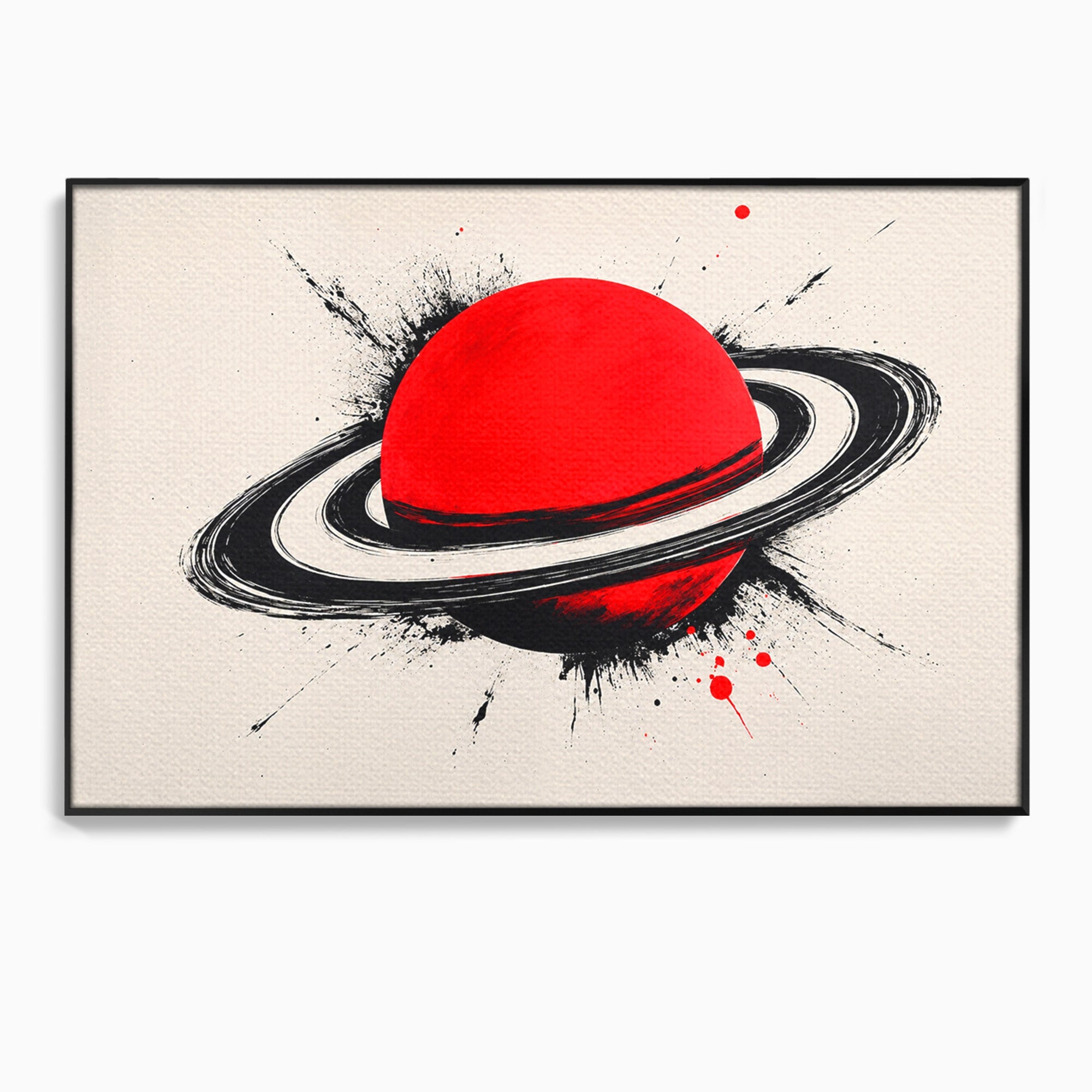 Tablou Canvas Premium LuxCanva® S1027, Planeta Rosie, Planeta, Spatiu, Abstract, Modern, Birou, Culori Vibrante