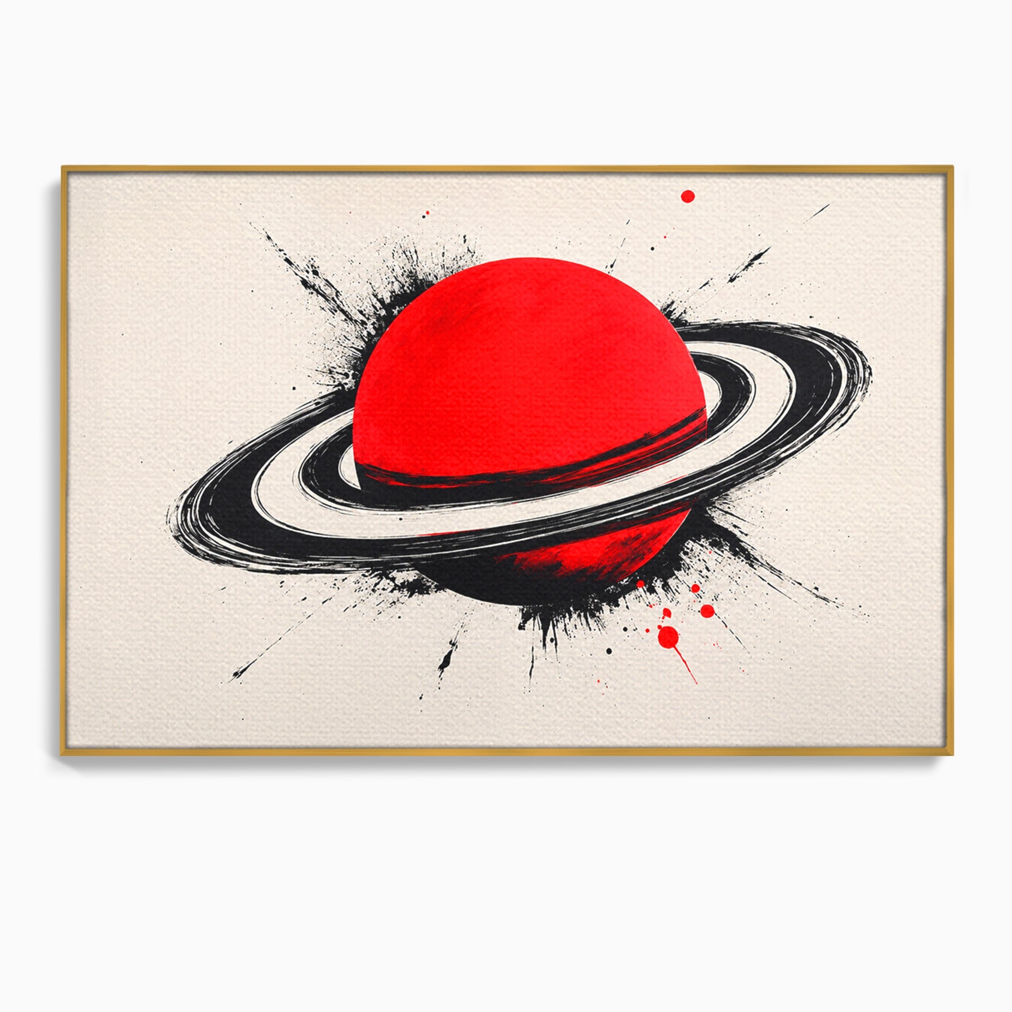 Tablou Canvas Premium LuxCanva® S1027, Planeta Rosie, Planeta, Spatiu, Abstract, Modern, Birou, Culori Vibrante