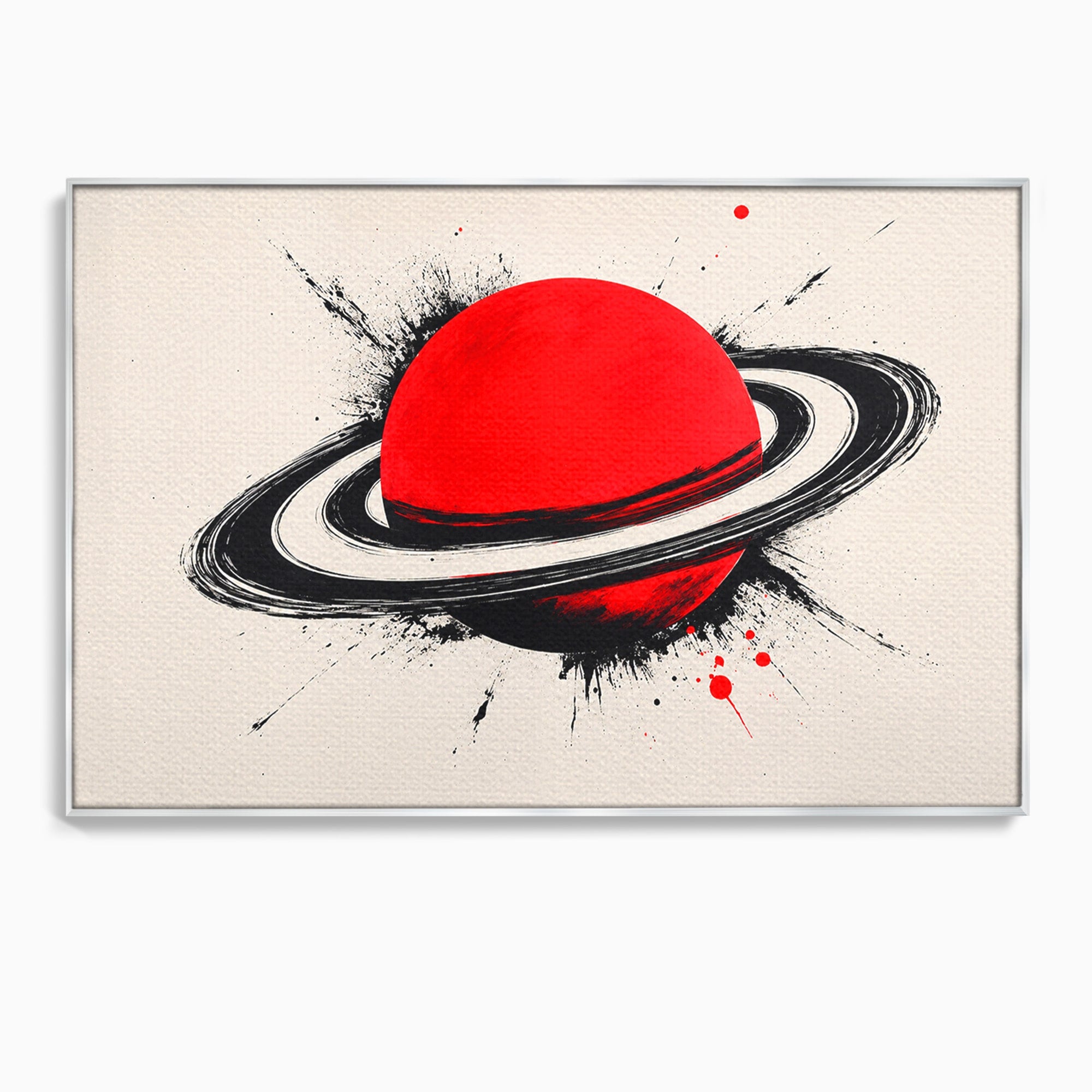 Tablou Canvas Premium LuxCanva® S1027, Planeta Rosie, Planeta, Spatiu, Abstract, Modern, Birou, Culori Vibrante