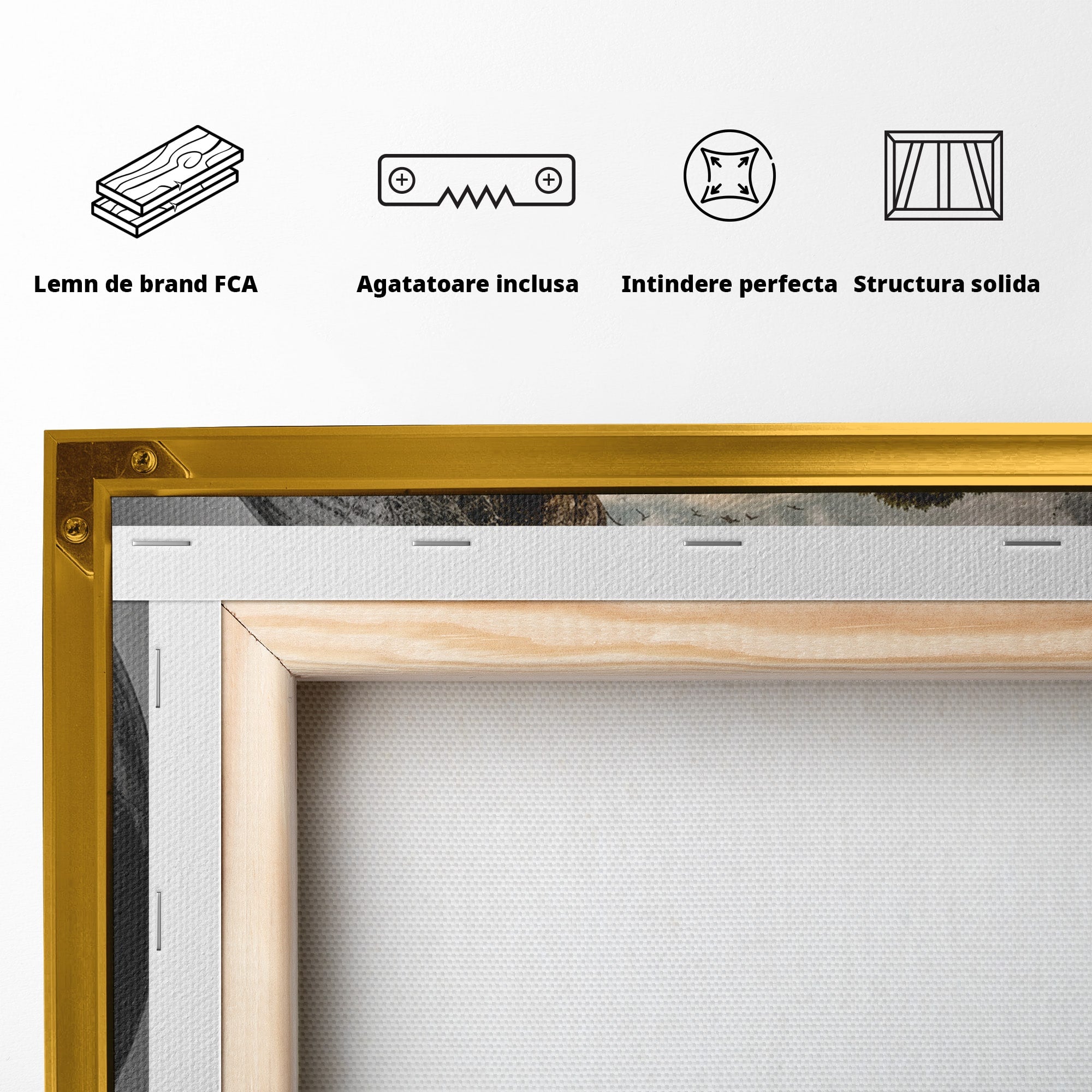 Tablou Canvas Premium LuxCanva® S1039, Lumea In Miniatura, Peisaj, Natura, Fantezie, Apus, Living, Culori Vibrante