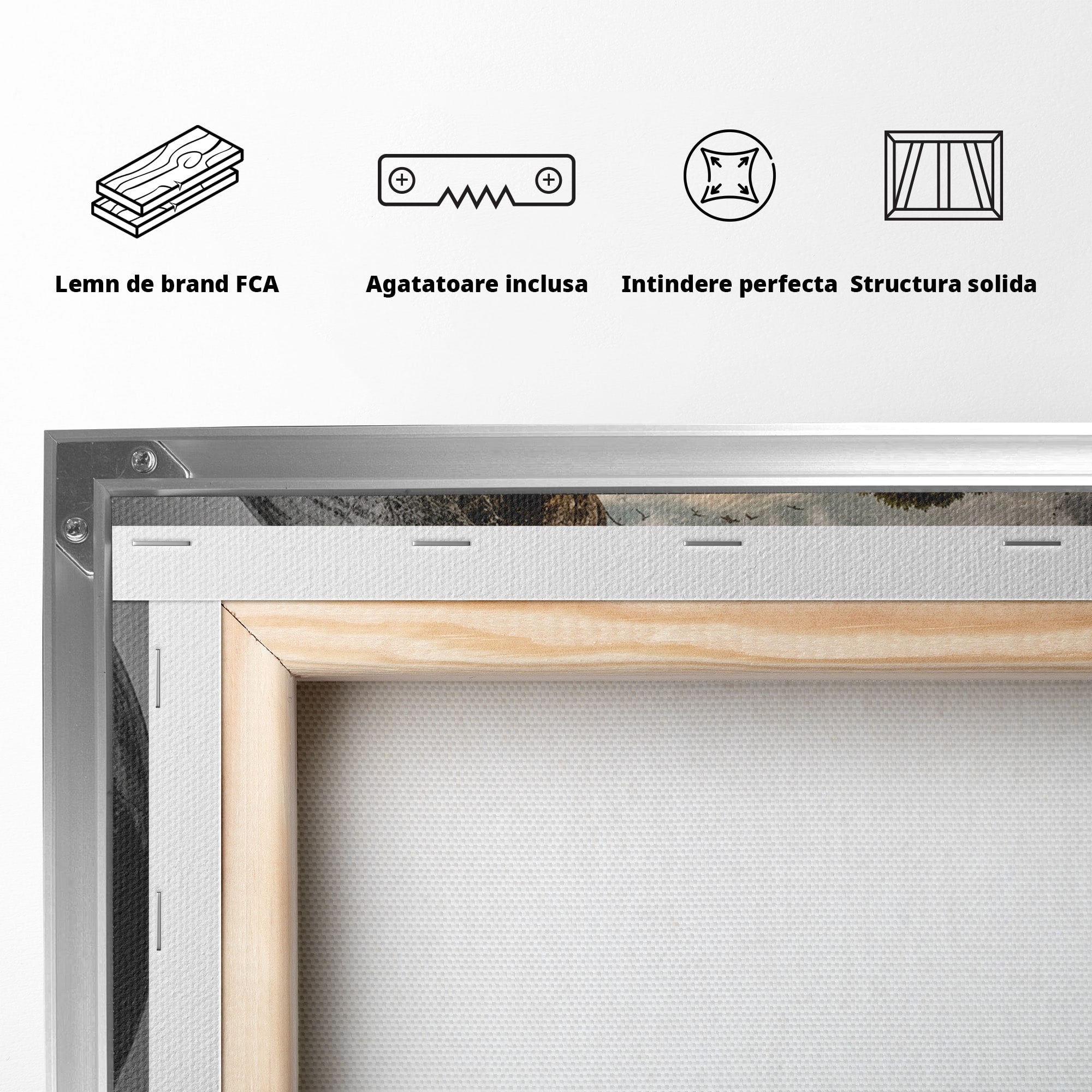 Tablou Canvas Premium LuxCanva® S1039, Lumea In Miniatura, Peisaj, Natura, Fantezie, Apus, Living, Culori Vibrante