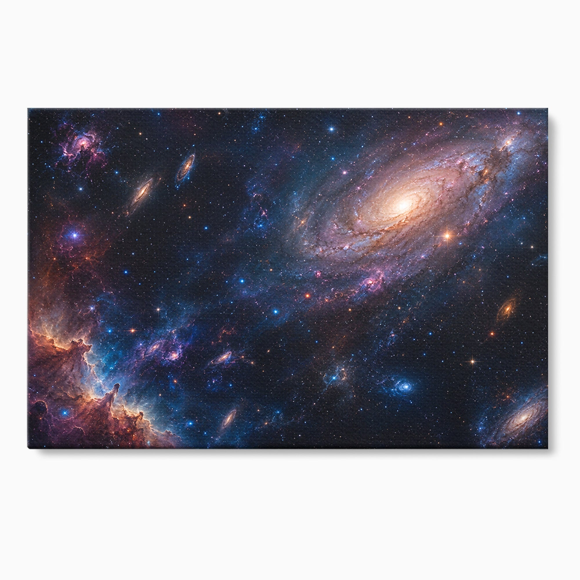 Tablou Canvas Premium LuxCanva® S1041, Galaxia Misterioasa, Galaxie, Spatiu, Univers, Stele, Dormitor, Birou, Culori Vibrante