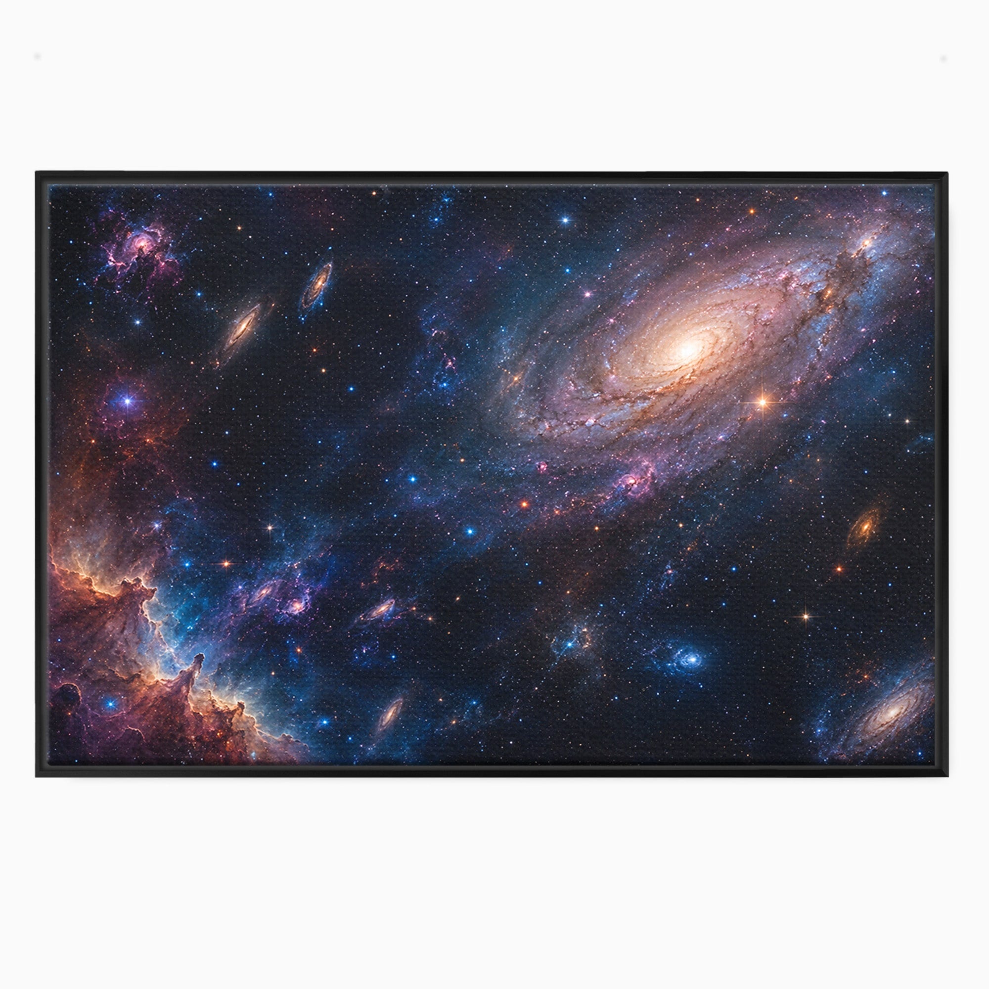 Tablou Canvas Premium LuxCanva® S1041, Galaxia Misterioasa, Galaxie, Spatiu, Univers, Stele, Dormitor, Birou, Culori Vibrante