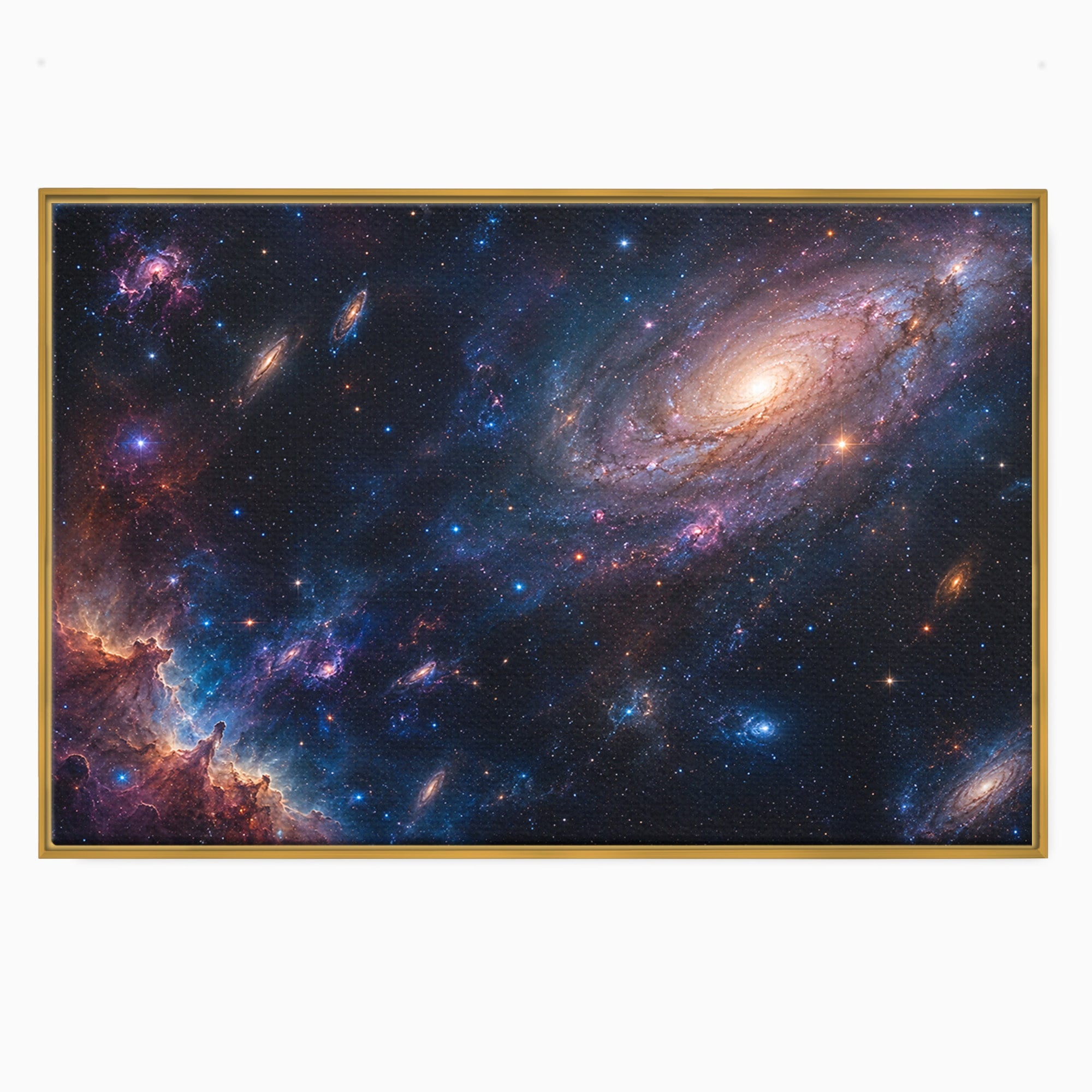 Tablou Canvas Premium LuxCanva® S1041, Galaxia Misterioasa, Galaxie, Spatiu, Univers, Stele, Dormitor, Birou, Culori Vibrante