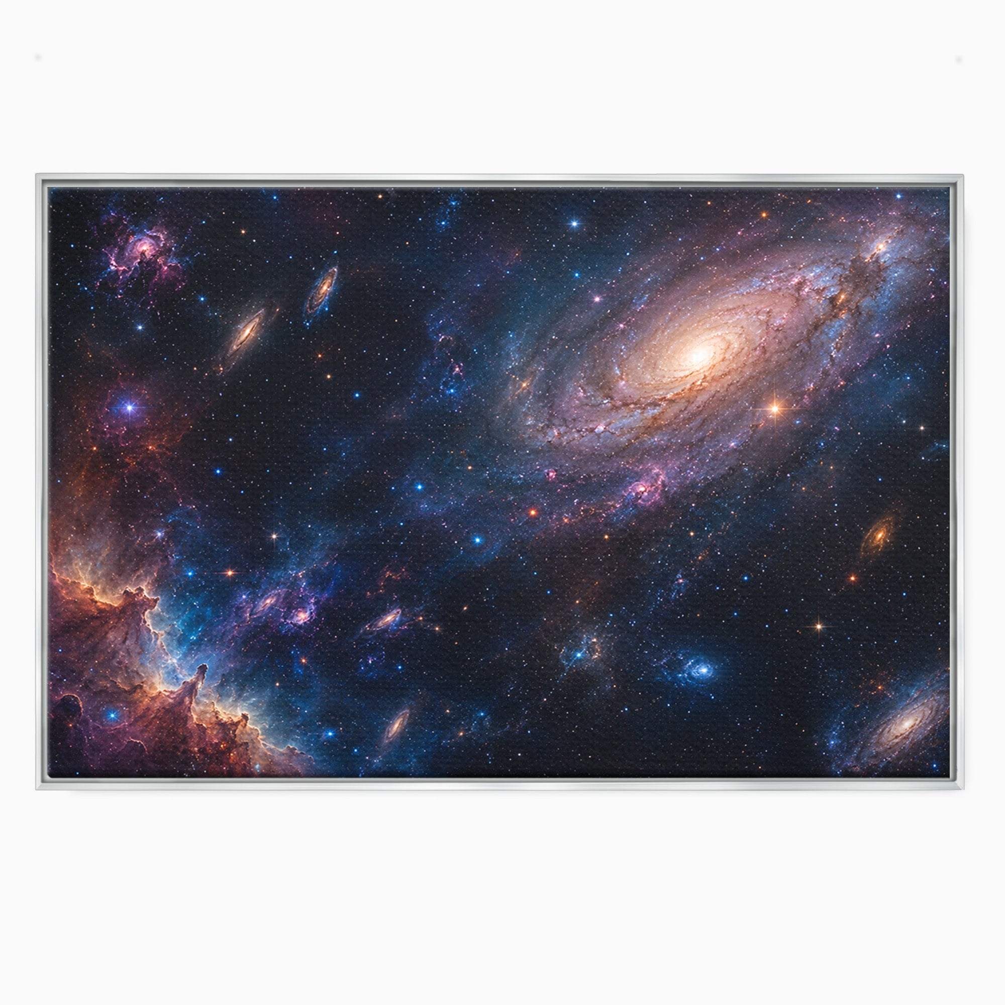 Tablou Canvas Premium LuxCanva® S1041, Galaxia Misterioasa, Galaxie, Spatiu, Univers, Stele, Dormitor, Birou, Culori Vibrante