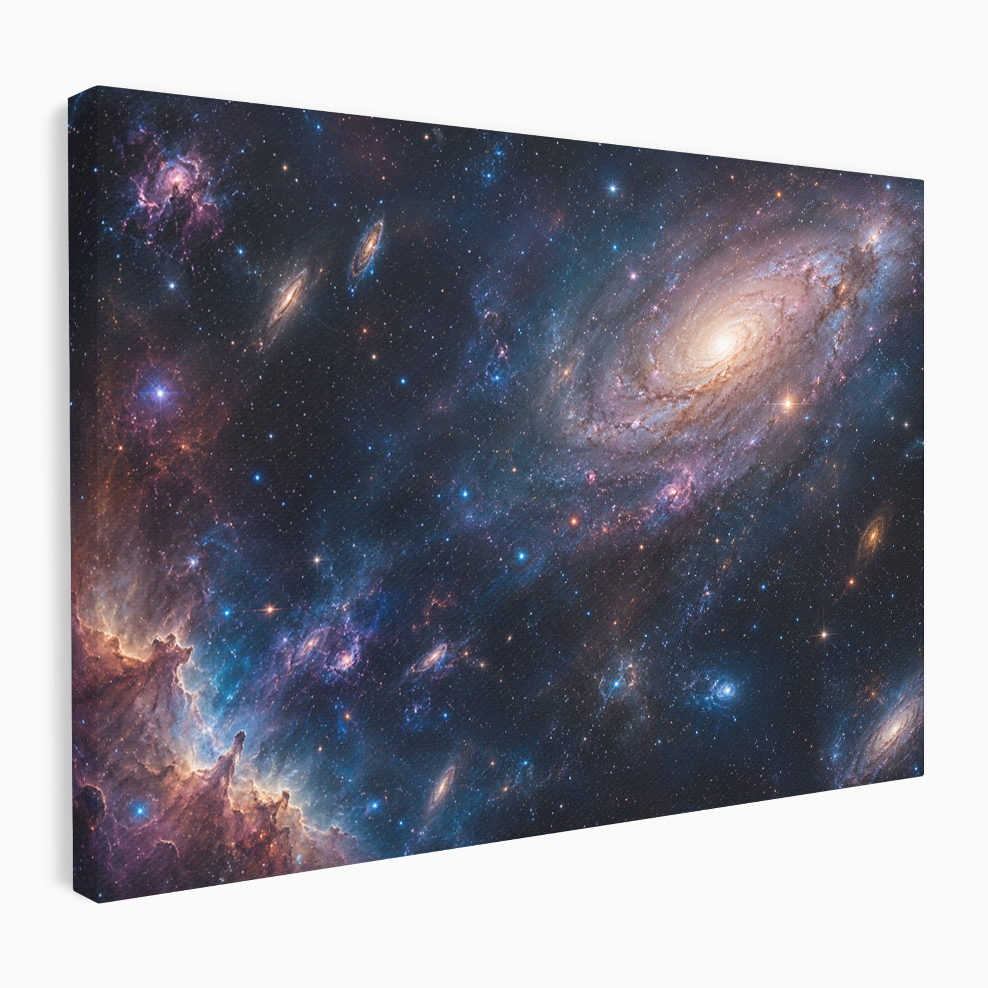 Tablou Canvas Premium LuxCanva® S1041, Galaxia Misterioasa, Galaxie, Spatiu, Univers, Stele, Dormitor, Birou, Culori Vibrante