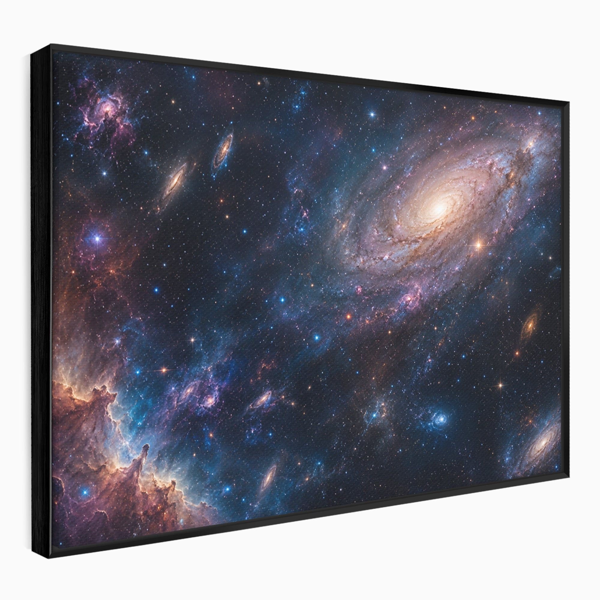 Tablou Canvas Premium LuxCanva® S1041, Galaxia Misterioasa, Galaxie, Spatiu, Univers, Stele, Dormitor, Birou, Culori Vibrante