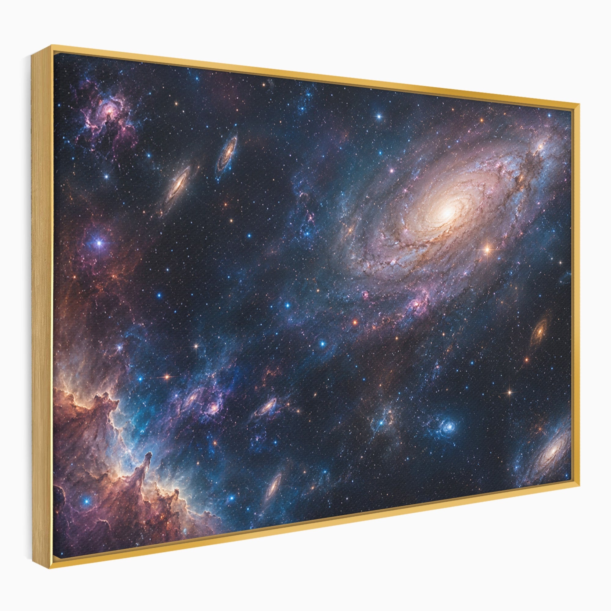 Tablou Canvas Premium LuxCanva® S1041, Galaxia Misterioasa, Galaxie, Spatiu, Univers, Stele, Dormitor, Birou, Culori Vibrante
