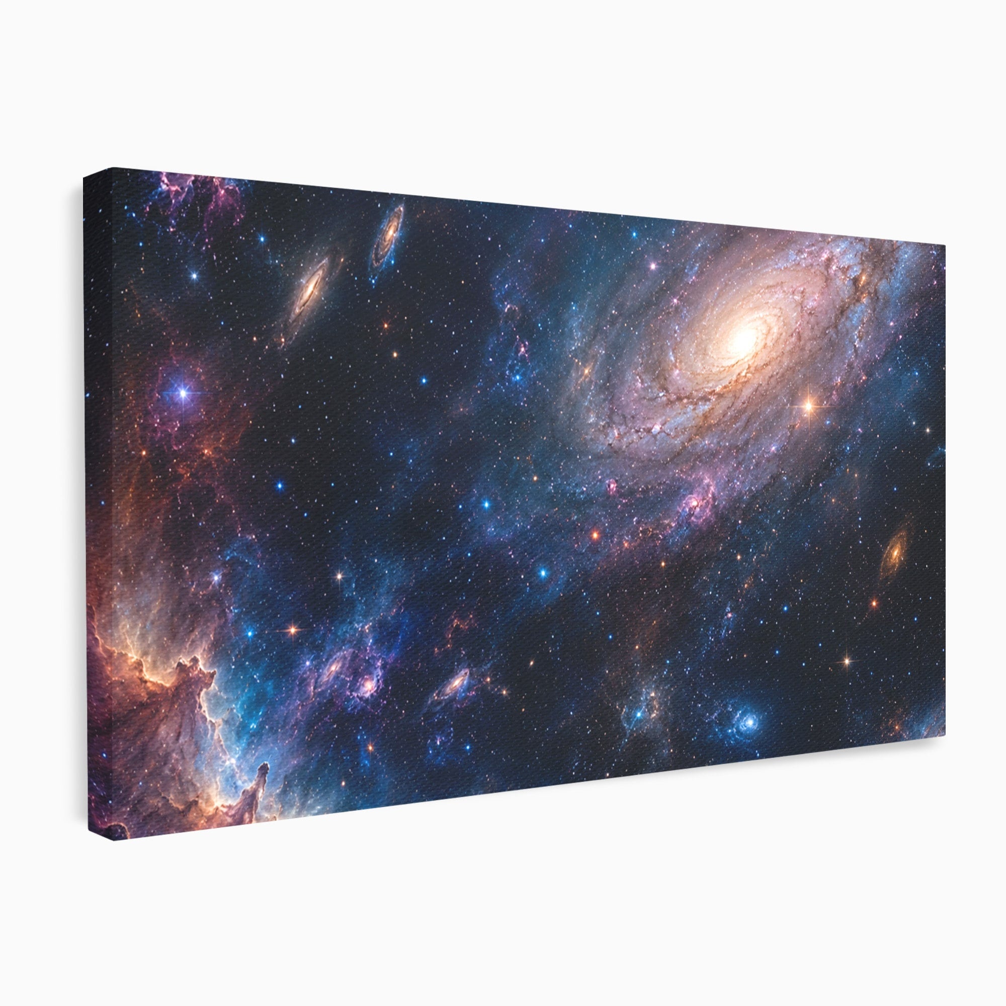 Tablou Canvas Premium LuxCanva® S1041, Galaxia Misterioasa, Galaxie, Spatiu, Univers, Stele, Dormitor, Birou, Culori Vibrante