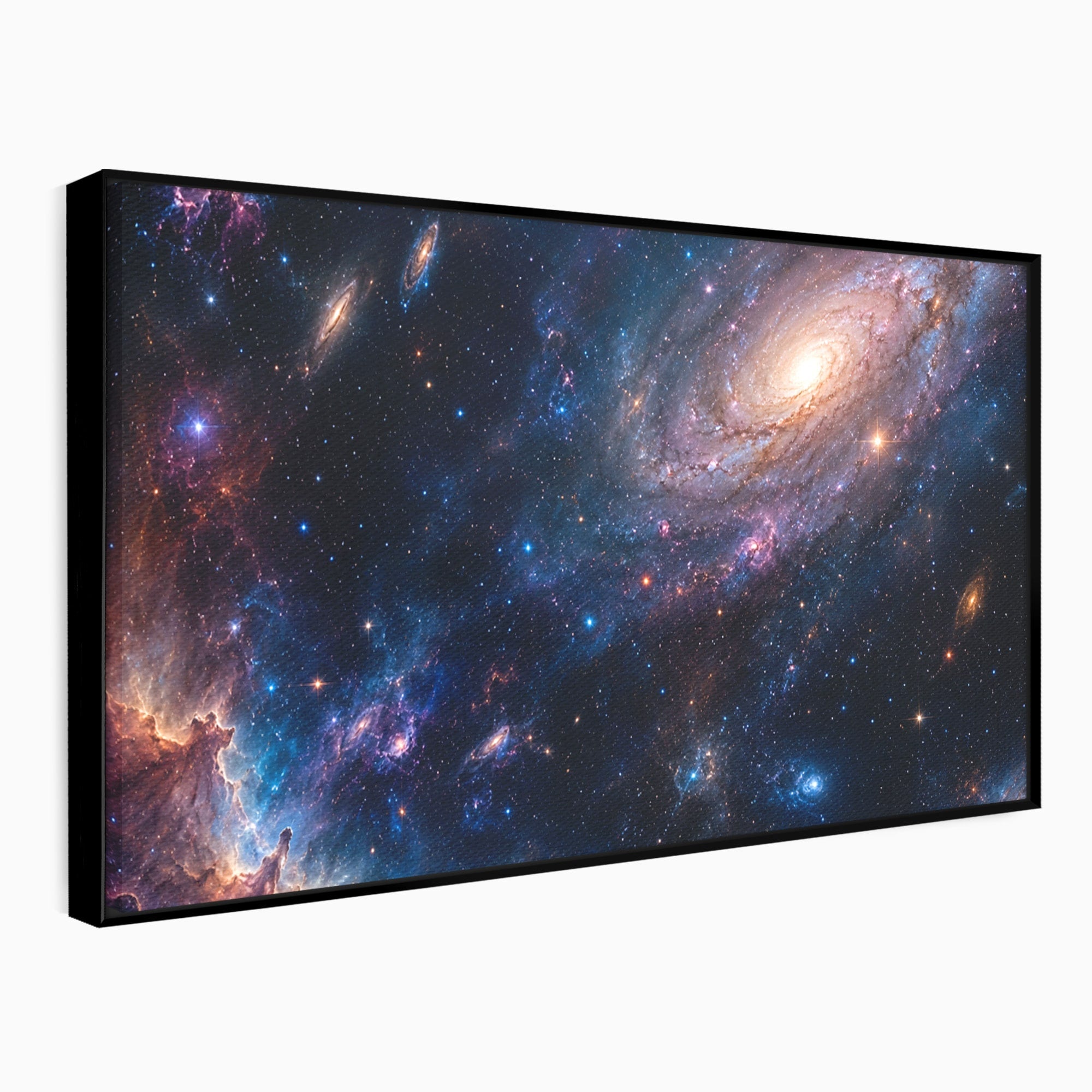 Tablou Canvas Premium LuxCanva® S1041, Galaxia Misterioasa, Galaxie, Spatiu, Univers, Stele, Dormitor, Birou, Culori Vibrante