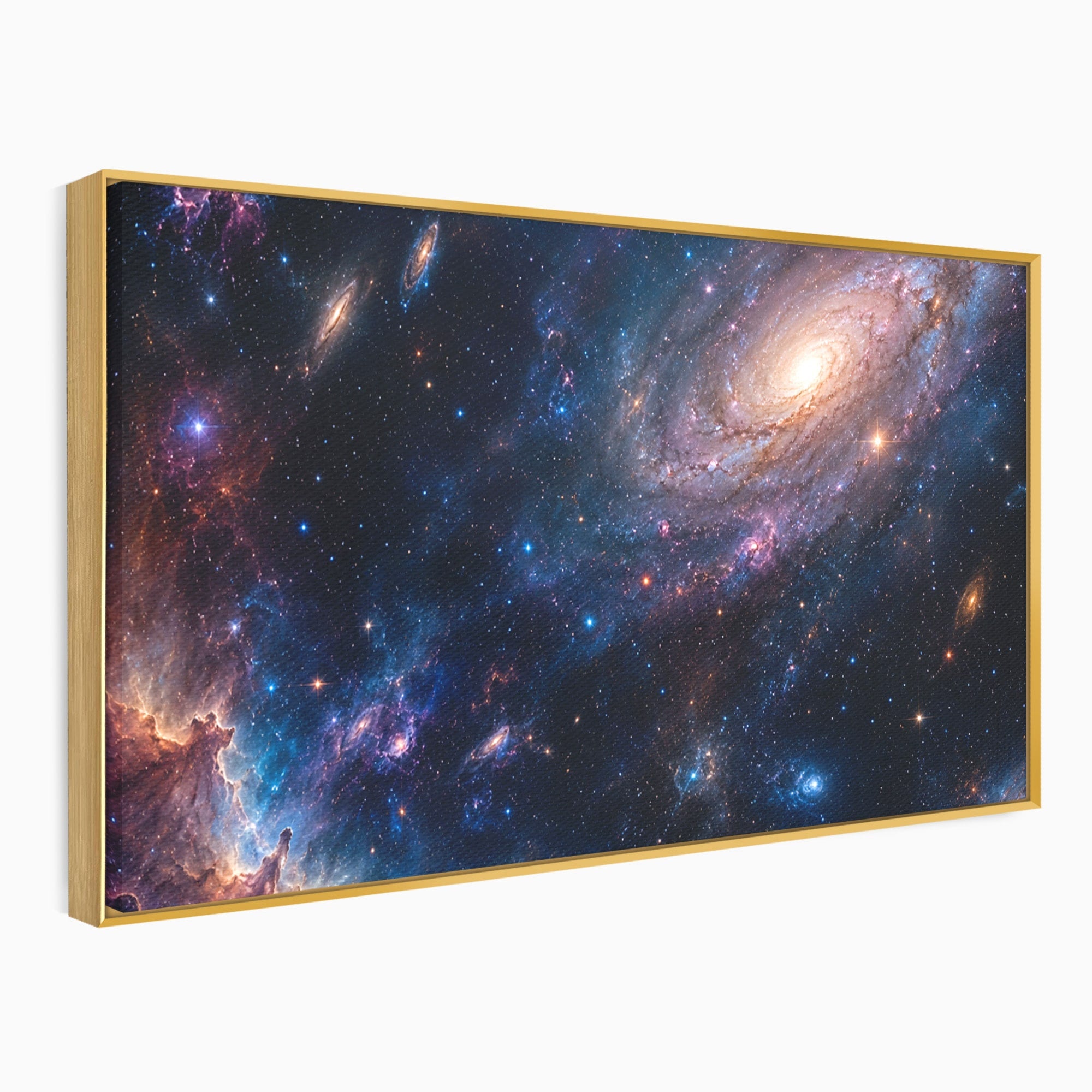 Tablou Canvas Premium LuxCanva® S1041, Galaxia Misterioasa, Galaxie, Spatiu, Univers, Stele, Dormitor, Birou, Culori Vibrante