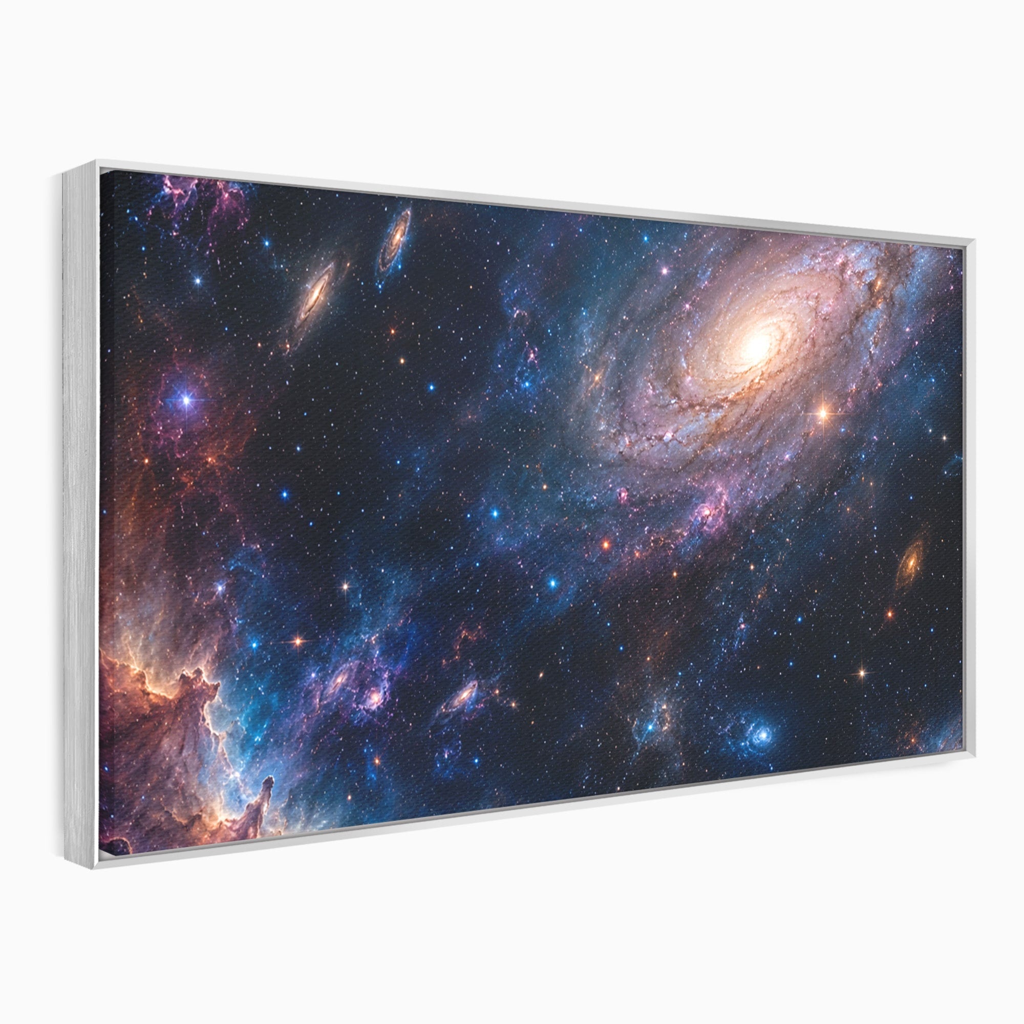 Tablou Canvas Premium LuxCanva® S1041, Galaxia Misterioasa, Galaxie, Spatiu, Univers, Stele, Dormitor, Birou, Culori Vibrante