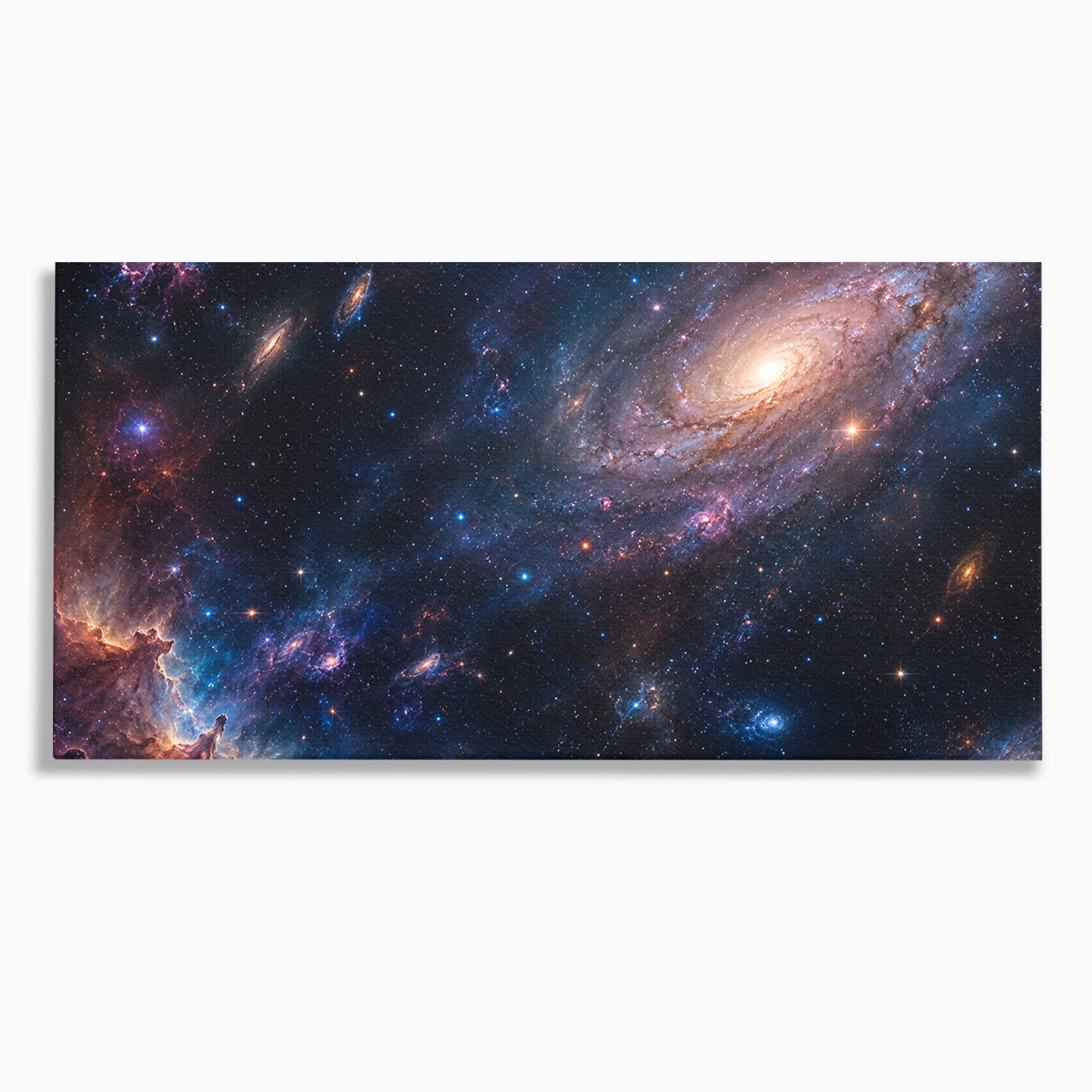 Tablou Canvas Premium LuxCanva® S1041, Galaxia Misterioasa, Galaxie, Spatiu, Univers, Stele, Dormitor, Birou, Culori Vibrante