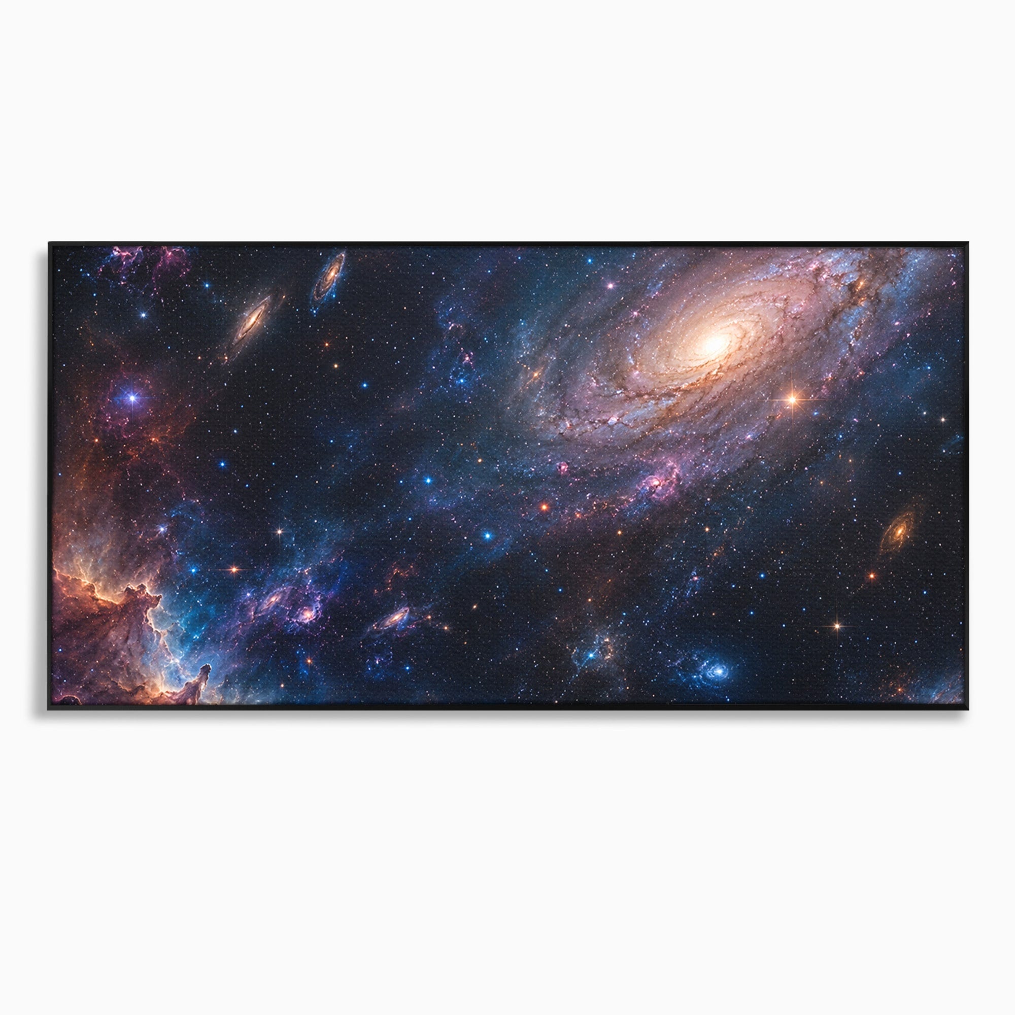 Tablou Canvas Premium LuxCanva® S1041, Galaxia Misterioasa, Galaxie, Spatiu, Univers, Stele, Dormitor, Birou, Culori Vibrante