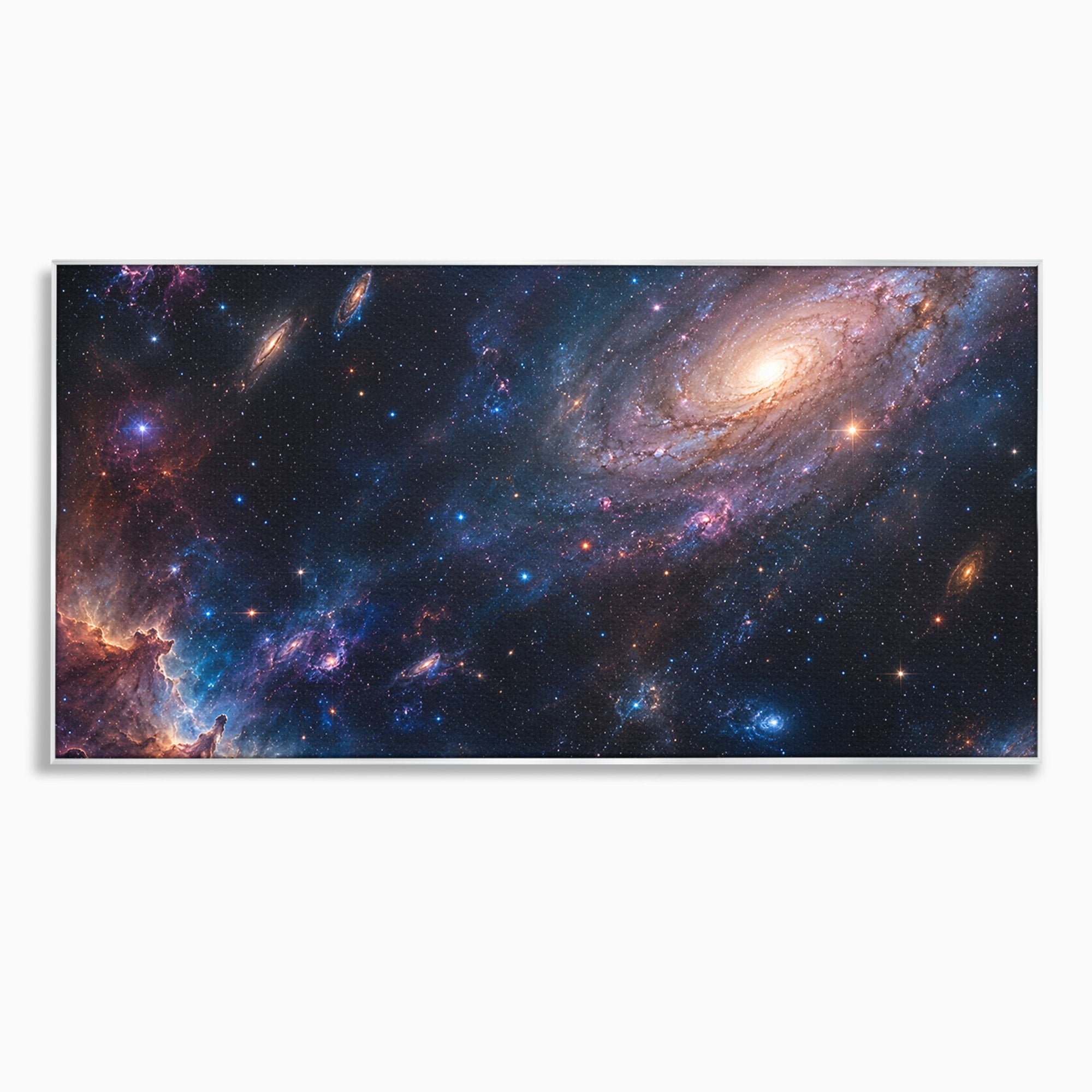 Tablou Canvas Premium LuxCanva® S1041, Galaxia Misterioasa, Galaxie, Spatiu, Univers, Stele, Dormitor, Birou, Culori Vibrante