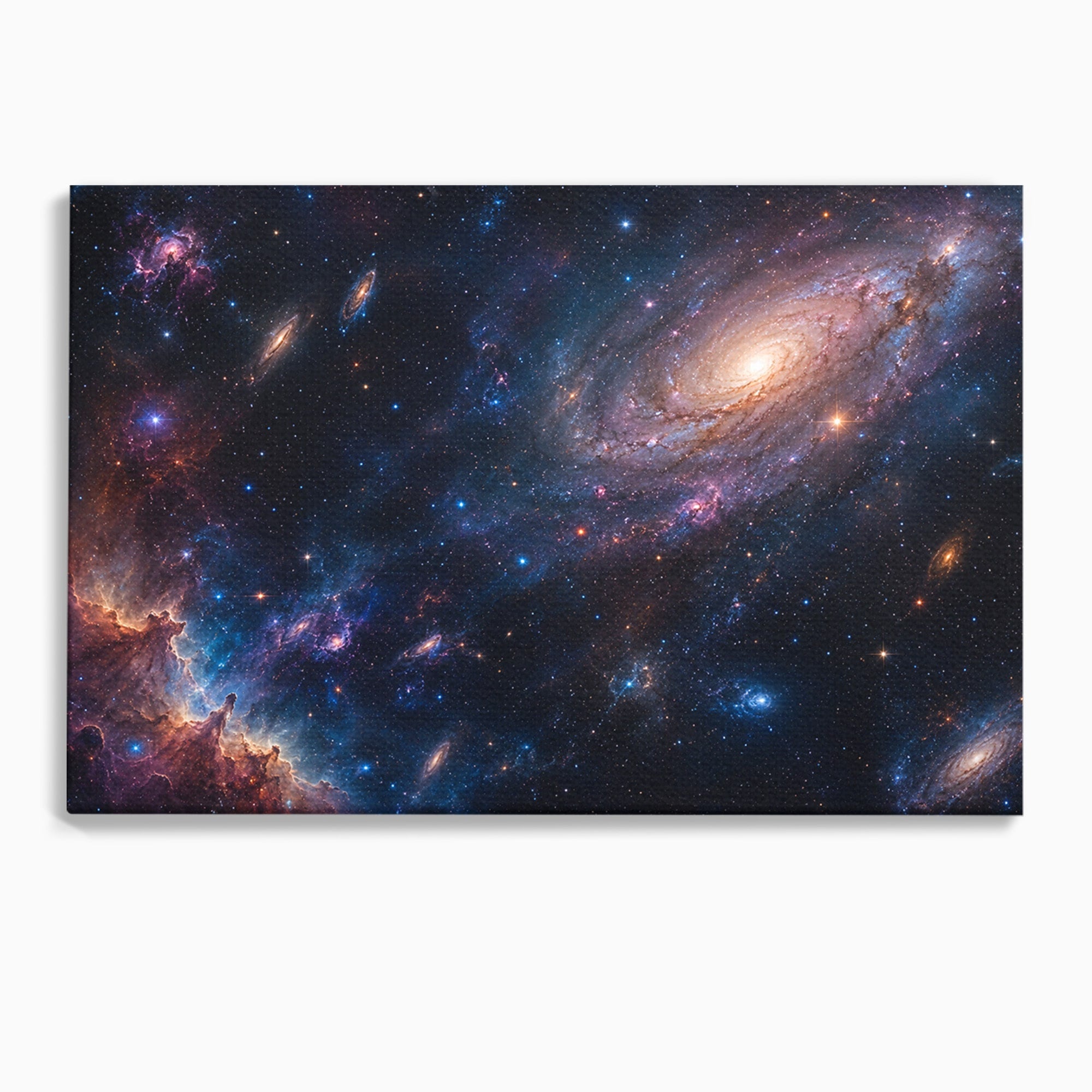 Tablou Canvas Premium LuxCanva® S1041, Galaxia Misterioasa, Galaxie, Spatiu, Univers, Stele, Dormitor, Birou, Culori Vibrante