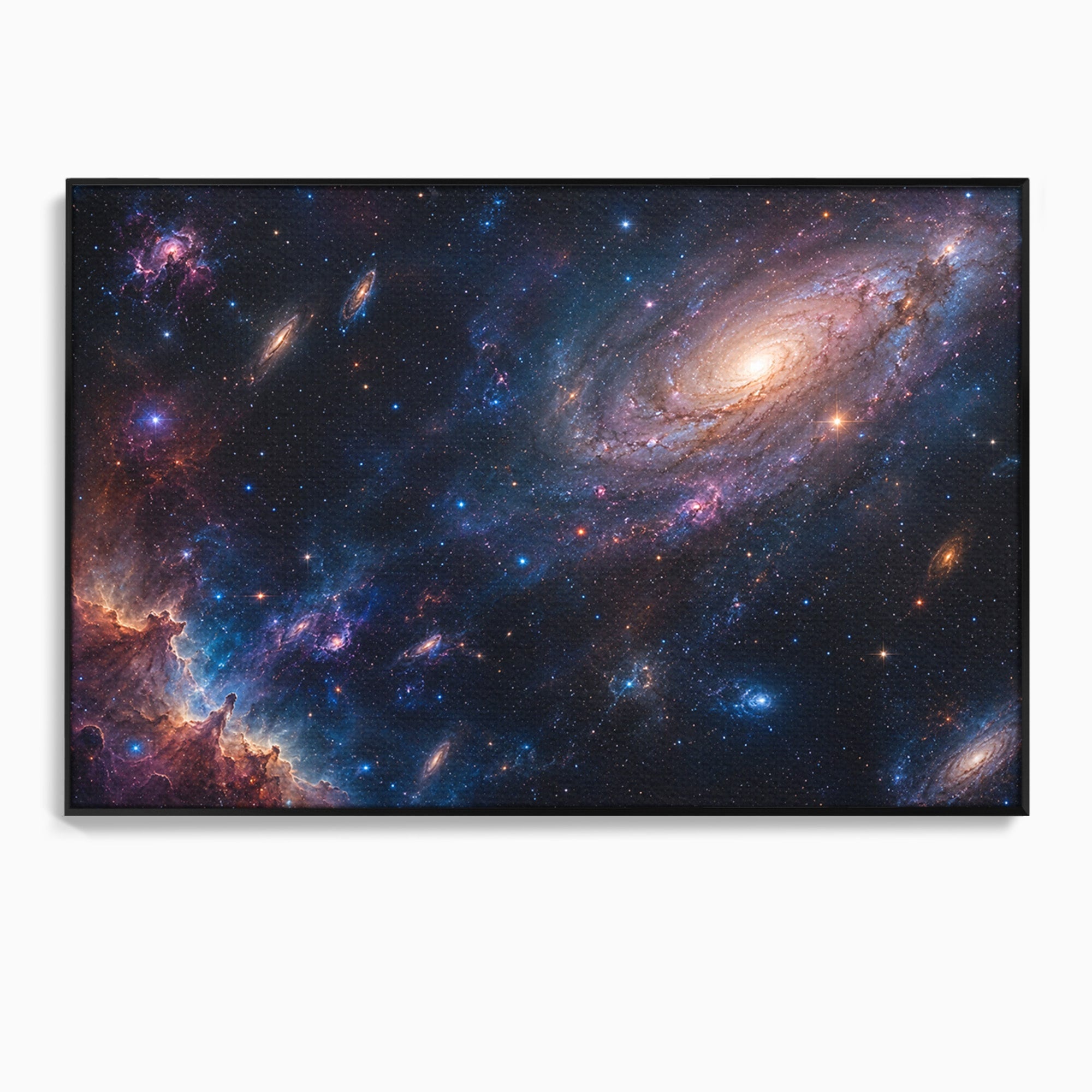 Tablou Canvas Premium LuxCanva® S1041, Galaxia Misterioasa, Galaxie, Spatiu, Univers, Stele, Dormitor, Birou, Culori Vibrante