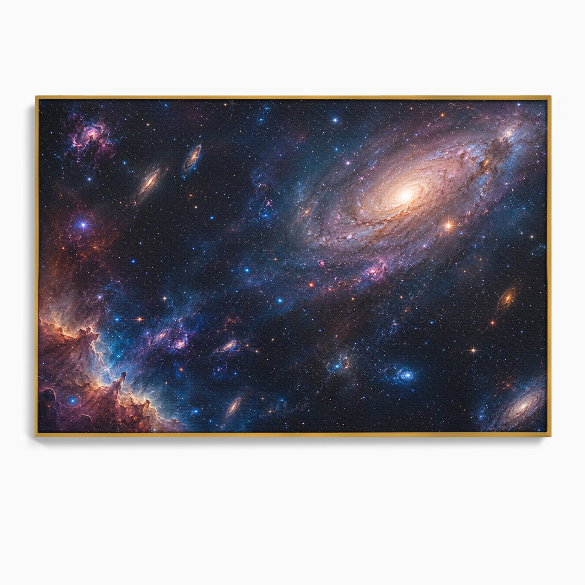 Tablou Canvas Premium LuxCanva® S1041, Galaxia Misterioasa, Galaxie, Spatiu, Univers, Stele, Dormitor, Birou, Culori Vibrante