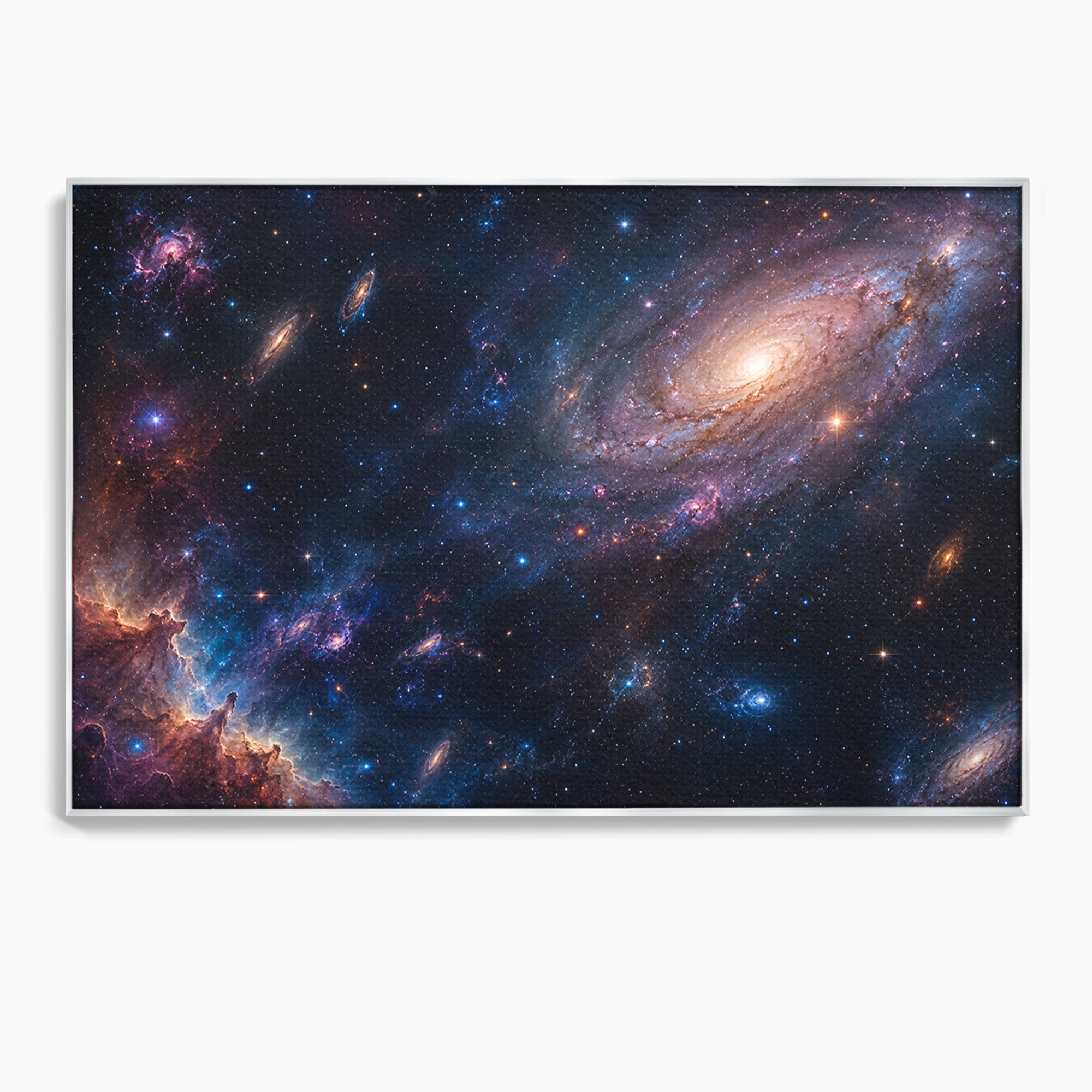 Tablou Canvas Premium LuxCanva® S1041, Galaxia Misterioasa, Galaxie, Spatiu, Univers, Stele, Dormitor, Birou, Culori Vibrante