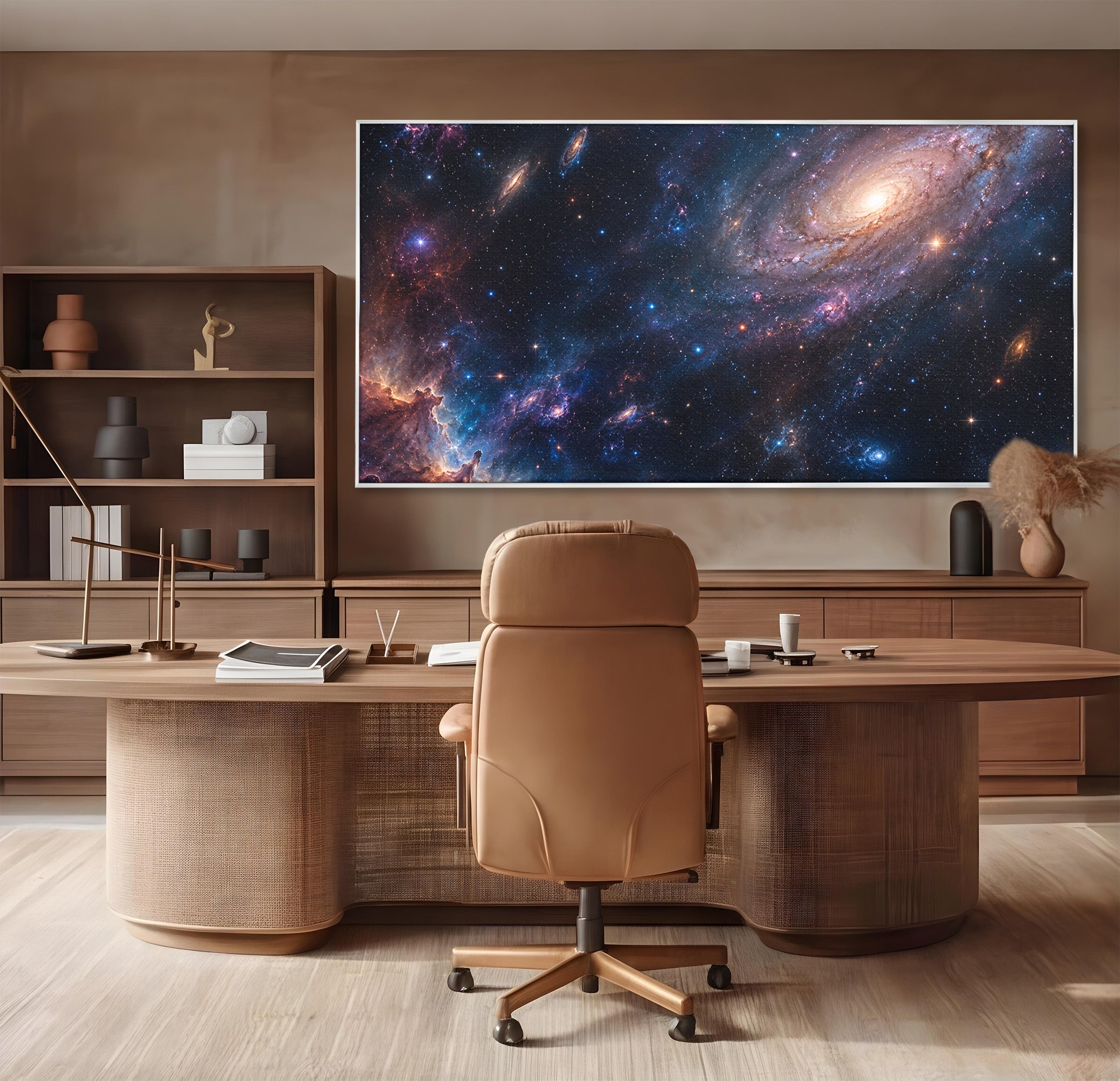 Tablou Canvas Premium LuxCanva® S1041, Galaxia Misterioasa, Galaxie, Spatiu, Univers, Stele, Dormitor, Birou, Culori Vibrante
