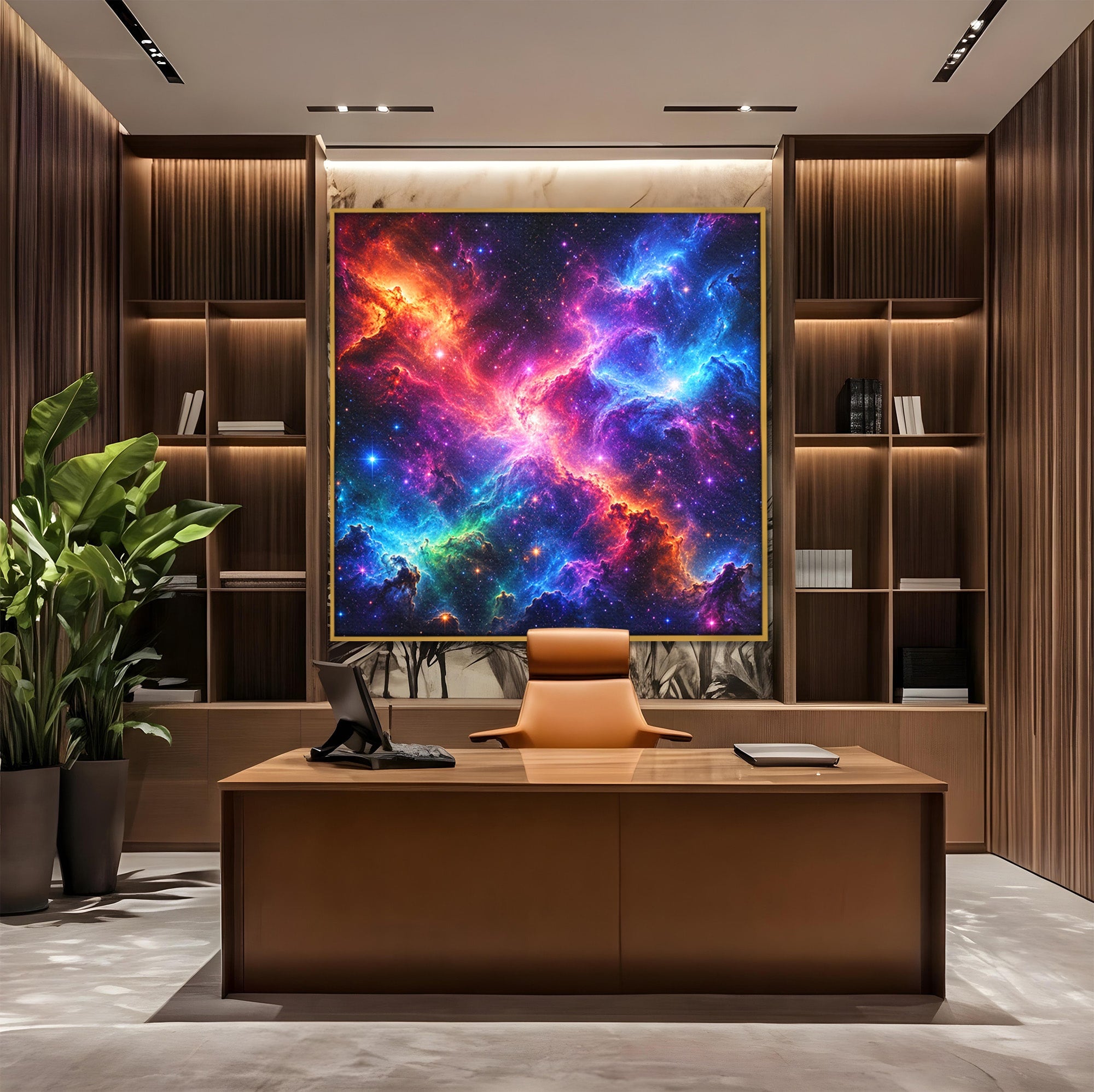 Tablou Canvas Premium LuxCanva® S1042, Nebuloasa Cosmica, Spatiu, Univers, Stele, Dormitor, Living, Culori Vibrante