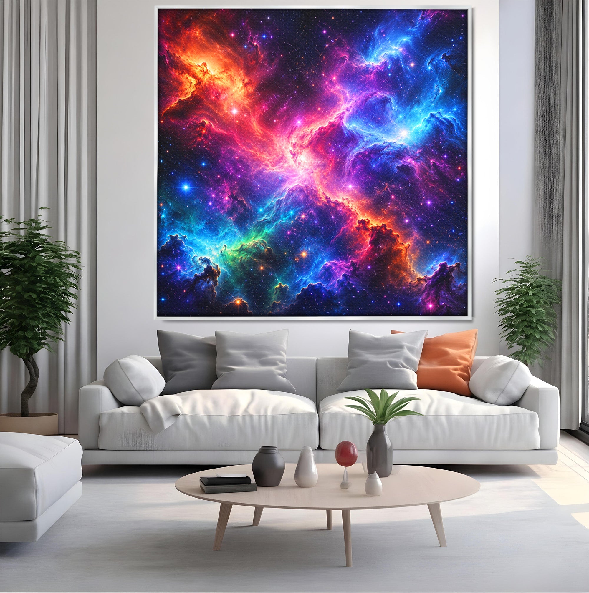Tablou Canvas Premium LuxCanva® S1042, Nebuloasa Cosmica, Spatiu, Univers, Stele, Dormitor, Living, Culori Vibrante