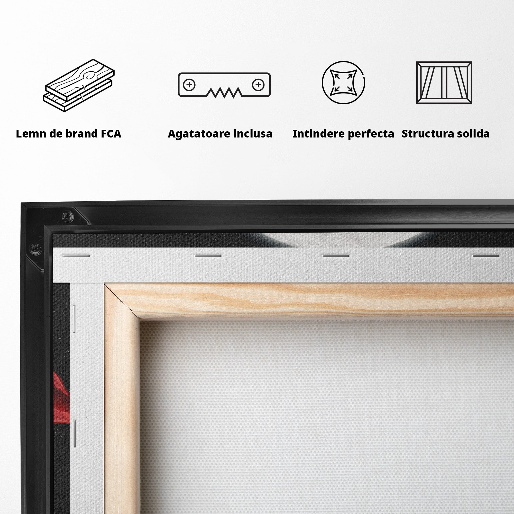 Tablou Canvas Premium LuxCanva® S1043, Femeie Citind Sub Luna Plina, Femeie, Luna, Citit, Noapte, Dormitor, Culori Vibrante