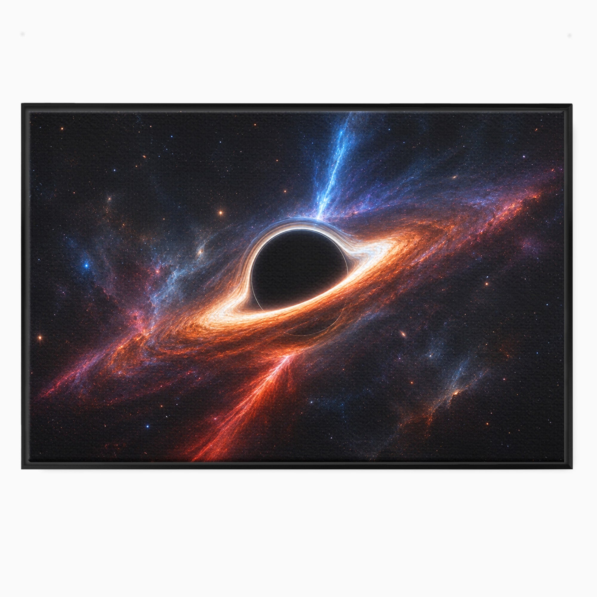 Tablou Canvas Premium LuxCanva® S1047, Gaura Neagra Cosmica, Spatiu, Univers, Astronomie, Mister, Dormitor, Birou, Culori Vibrante
