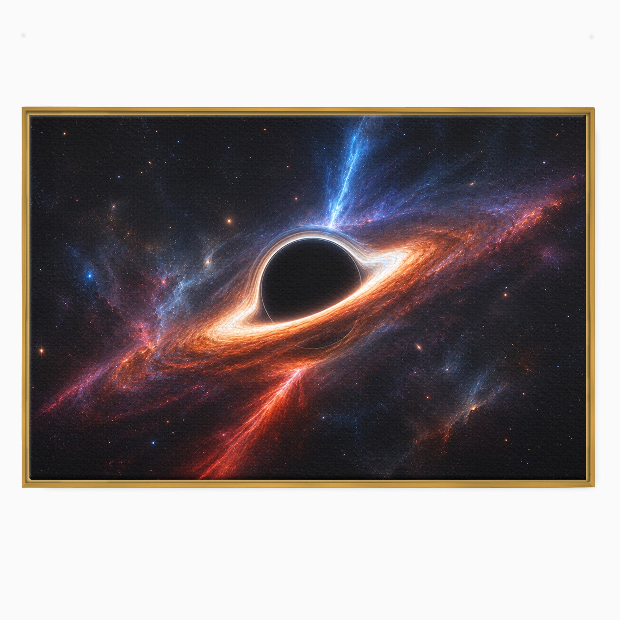Tablou Canvas Premium LuxCanva® S1047, Gaura Neagra Cosmica, Spatiu, Univers, Astronomie, Mister, Dormitor, Birou, Culori Vibrante