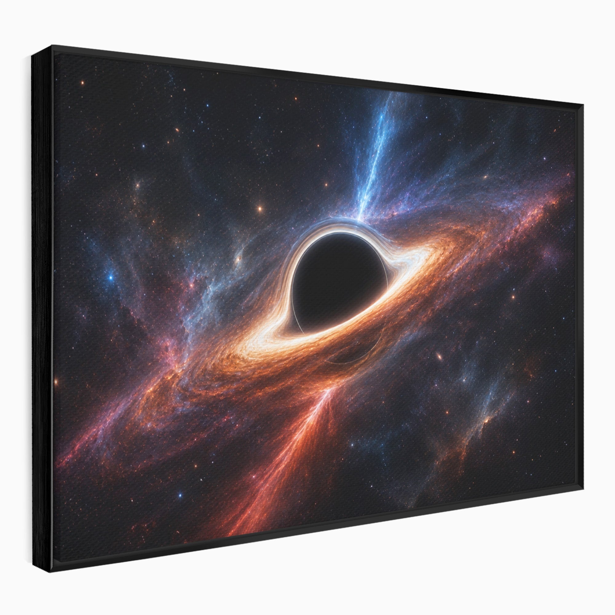Tablou Canvas Premium LuxCanva® S1047, Gaura Neagra Cosmica, Spatiu, Univers, Astronomie, Mister, Dormitor, Birou, Culori Vibrante