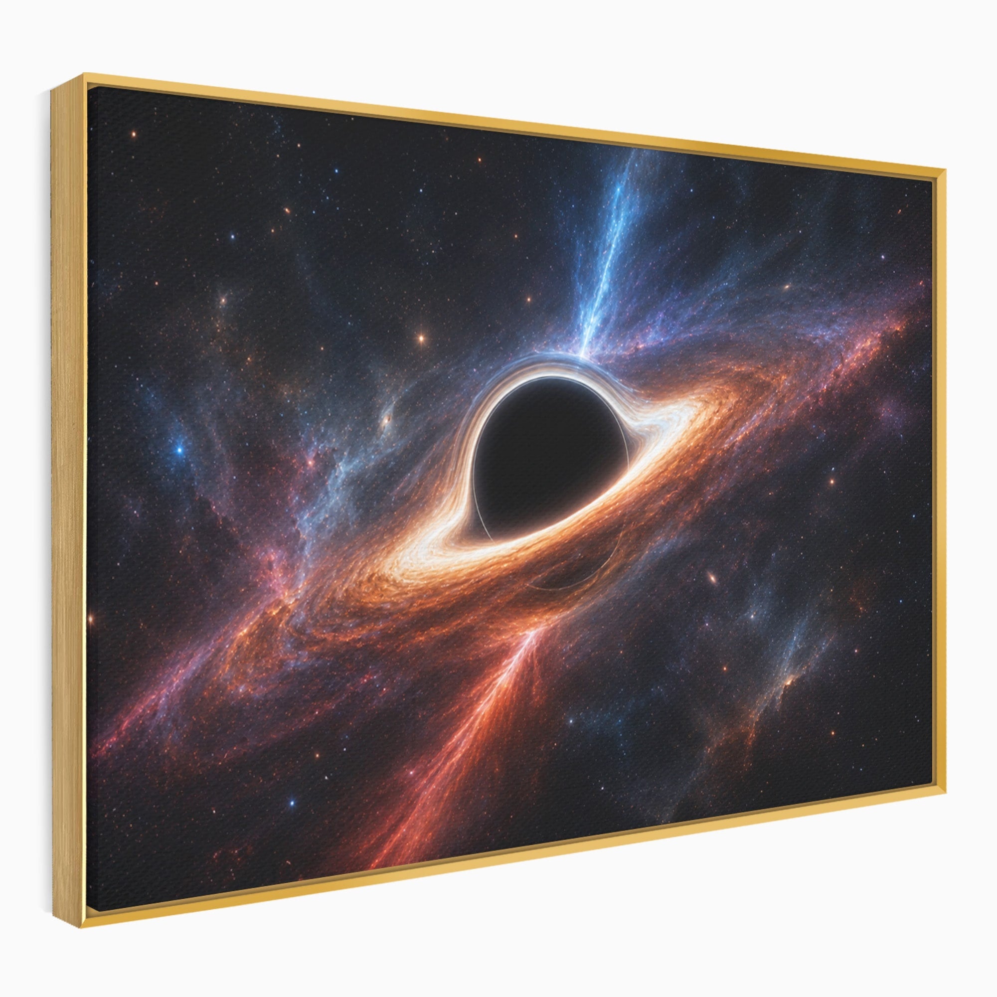 Tablou Canvas Premium LuxCanva® S1047, Gaura Neagra Cosmica, Spatiu, Univers, Astronomie, Mister, Dormitor, Birou, Culori Vibrante
