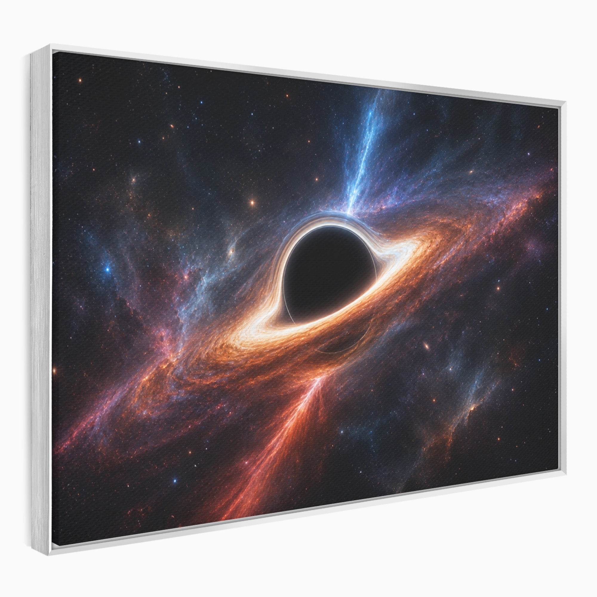 Tablou Canvas Premium LuxCanva® S1047, Gaura Neagra Cosmica, Spatiu, Univers, Astronomie, Mister, Dormitor, Birou, Culori Vibrante