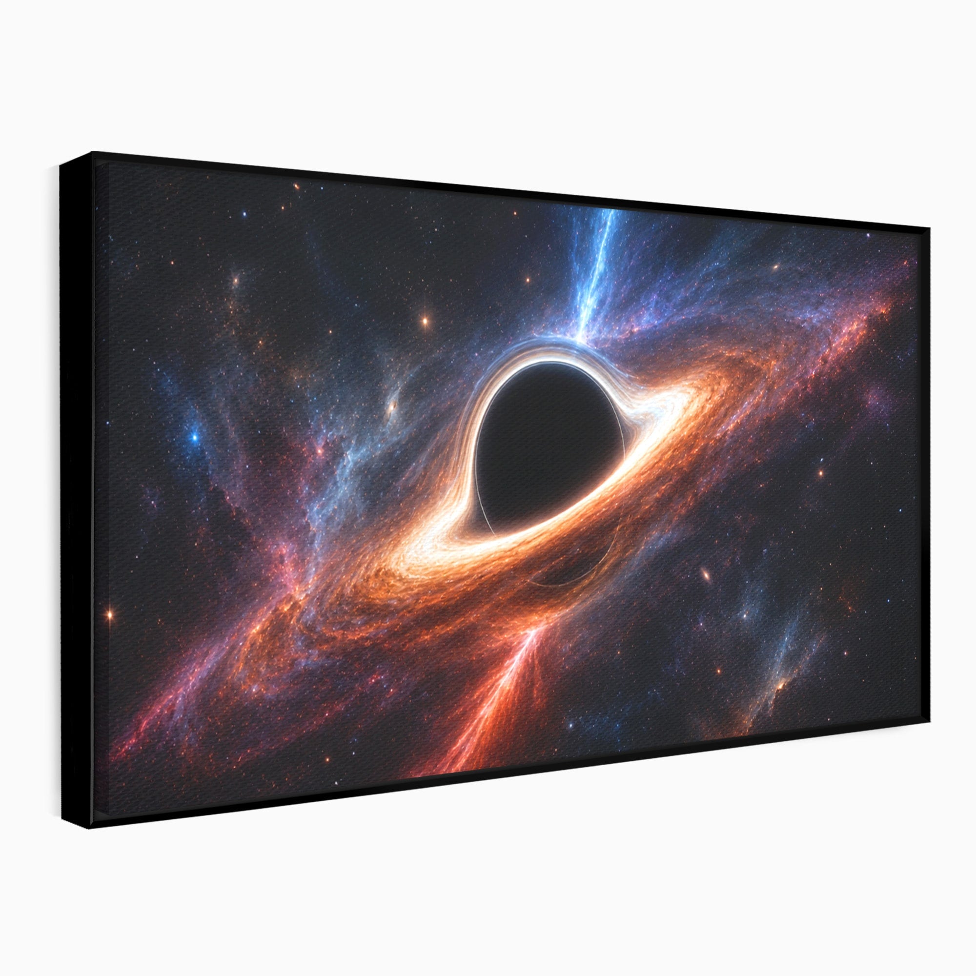 Tablou Canvas Premium LuxCanva® S1047, Gaura Neagra Cosmica, Spatiu, Univers, Astronomie, Mister, Dormitor, Birou, Culori Vibrante
