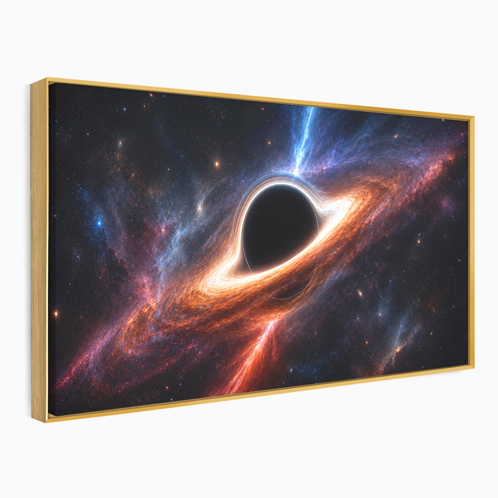 Tablou Canvas Premium LuxCanva® S1047, Gaura Neagra Cosmica, Spatiu, Univers, Astronomie, Mister, Dormitor, Birou, Culori Vibrante