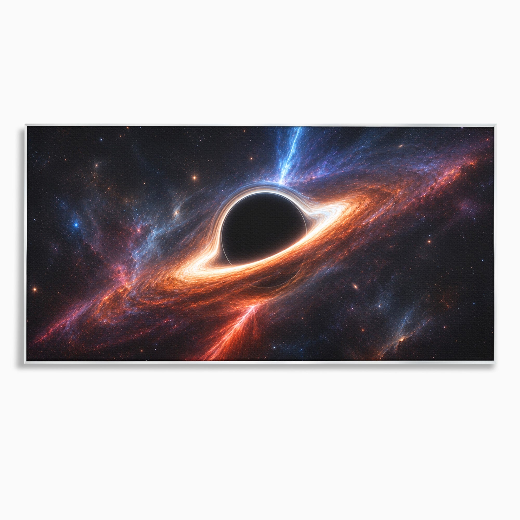 Tablou Canvas Premium LuxCanva® S1047, Gaura Neagra Cosmica, Spatiu, Univers, Astronomie, Mister, Dormitor, Birou, Culori Vibrante