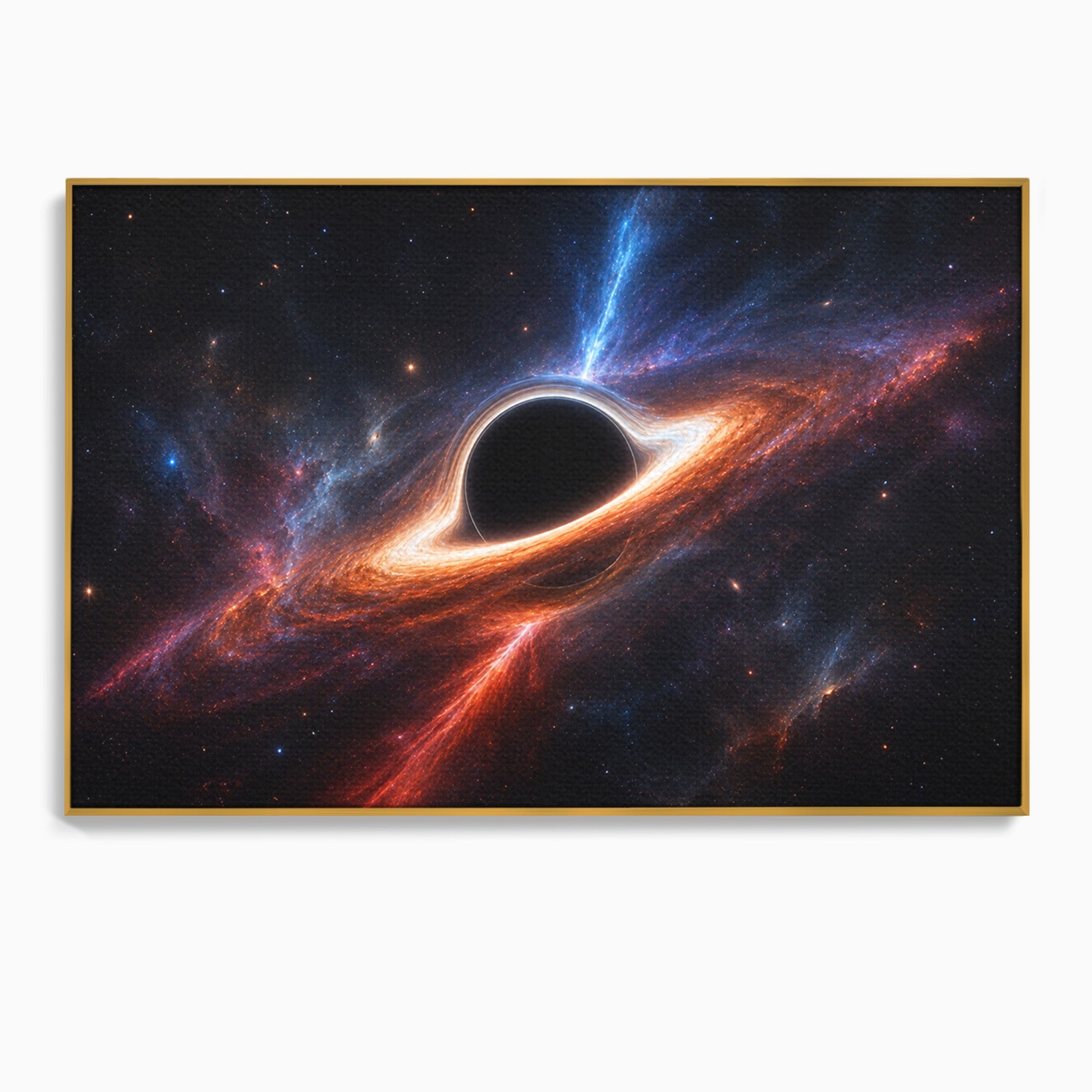 Tablou Canvas Premium LuxCanva® S1047, Gaura Neagra Cosmica, Spatiu, Univers, Astronomie, Mister, Dormitor, Birou, Culori Vibrante