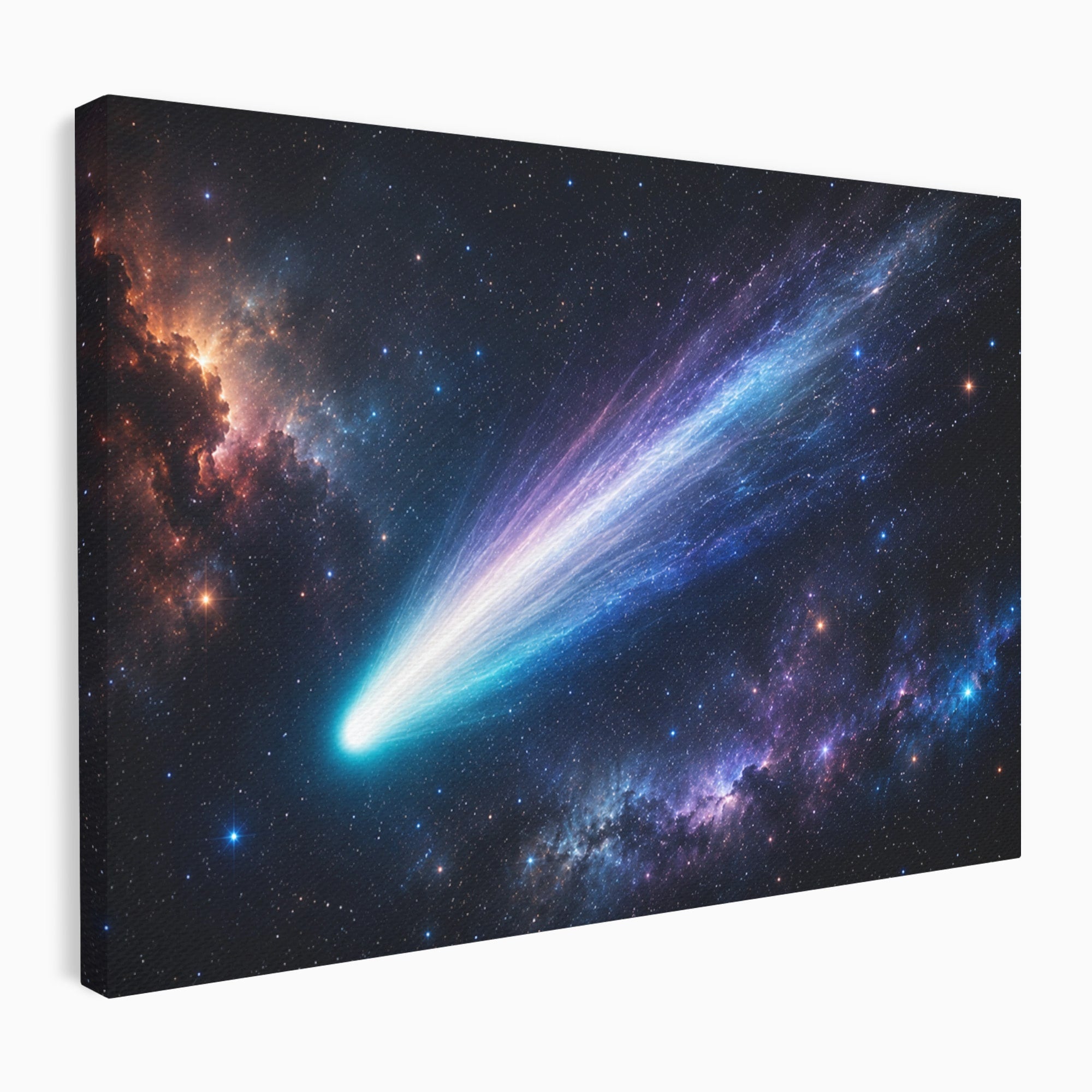 Tablou Canvas Premium LuxCanva® S1048, Cometă În Univers, Cometa, Spatiu, Univers, Stele, Dormitor, Living, Culori Vibrante