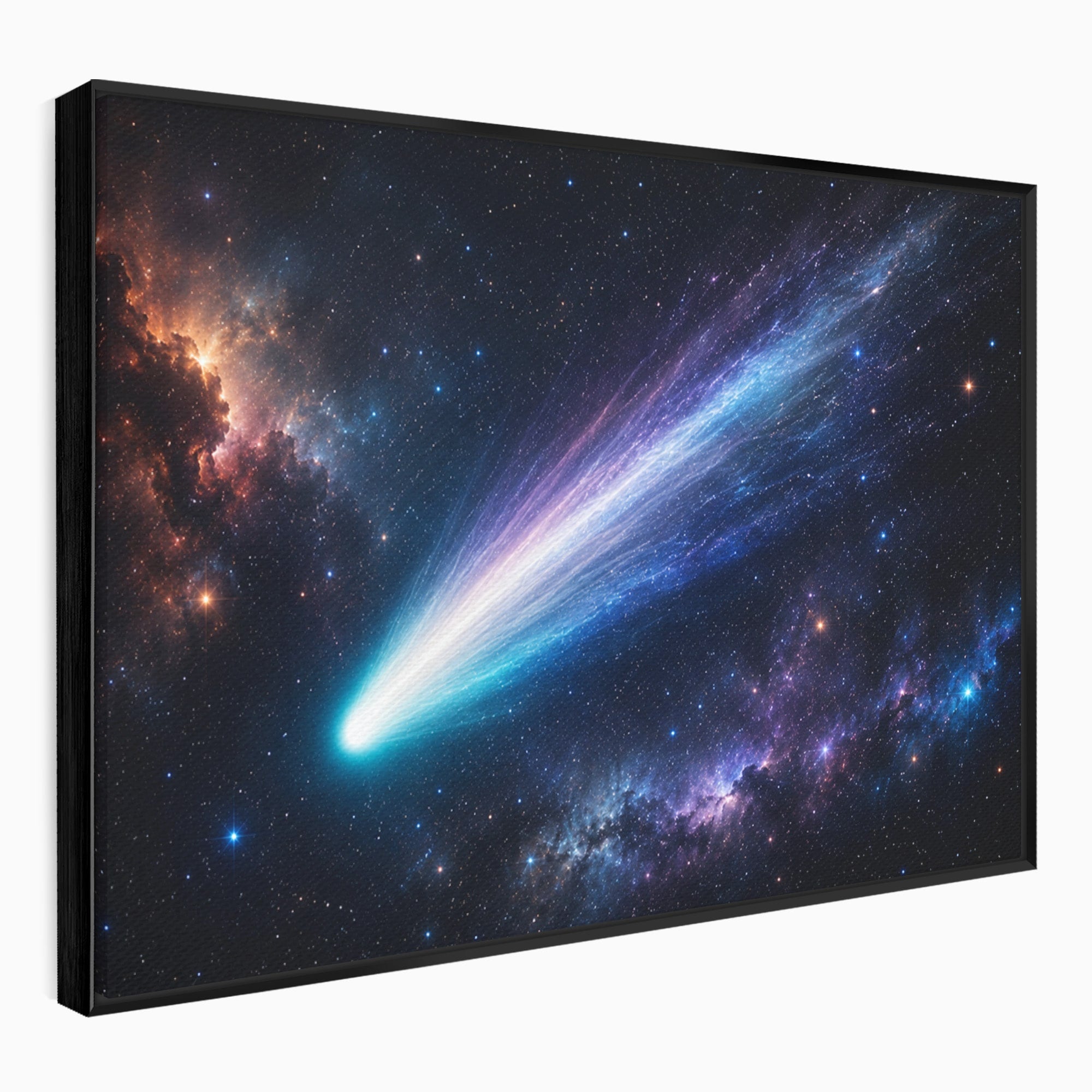 Tablou Canvas Premium LuxCanva® S1048, Cometă În Univers, Cometa, Spatiu, Univers, Stele, Dormitor, Living, Culori Vibrante