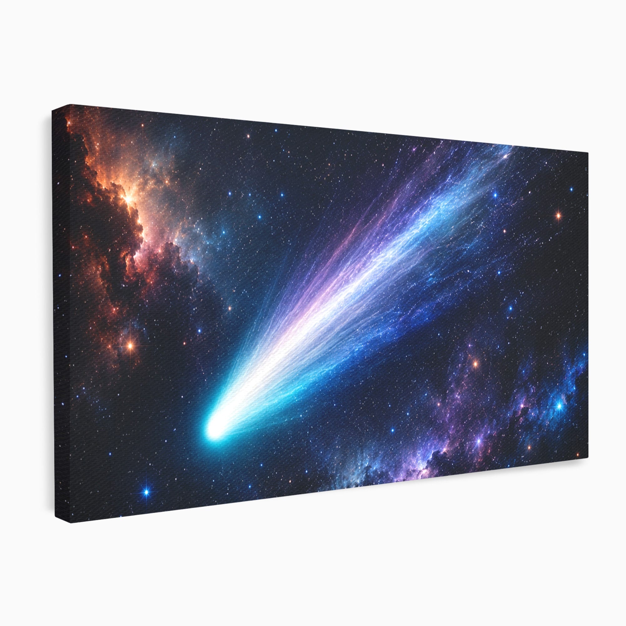 Tablou Canvas Premium LuxCanva® S1048, Cometă În Univers, Cometa, Spatiu, Univers, Stele, Dormitor, Living, Culori Vibrante