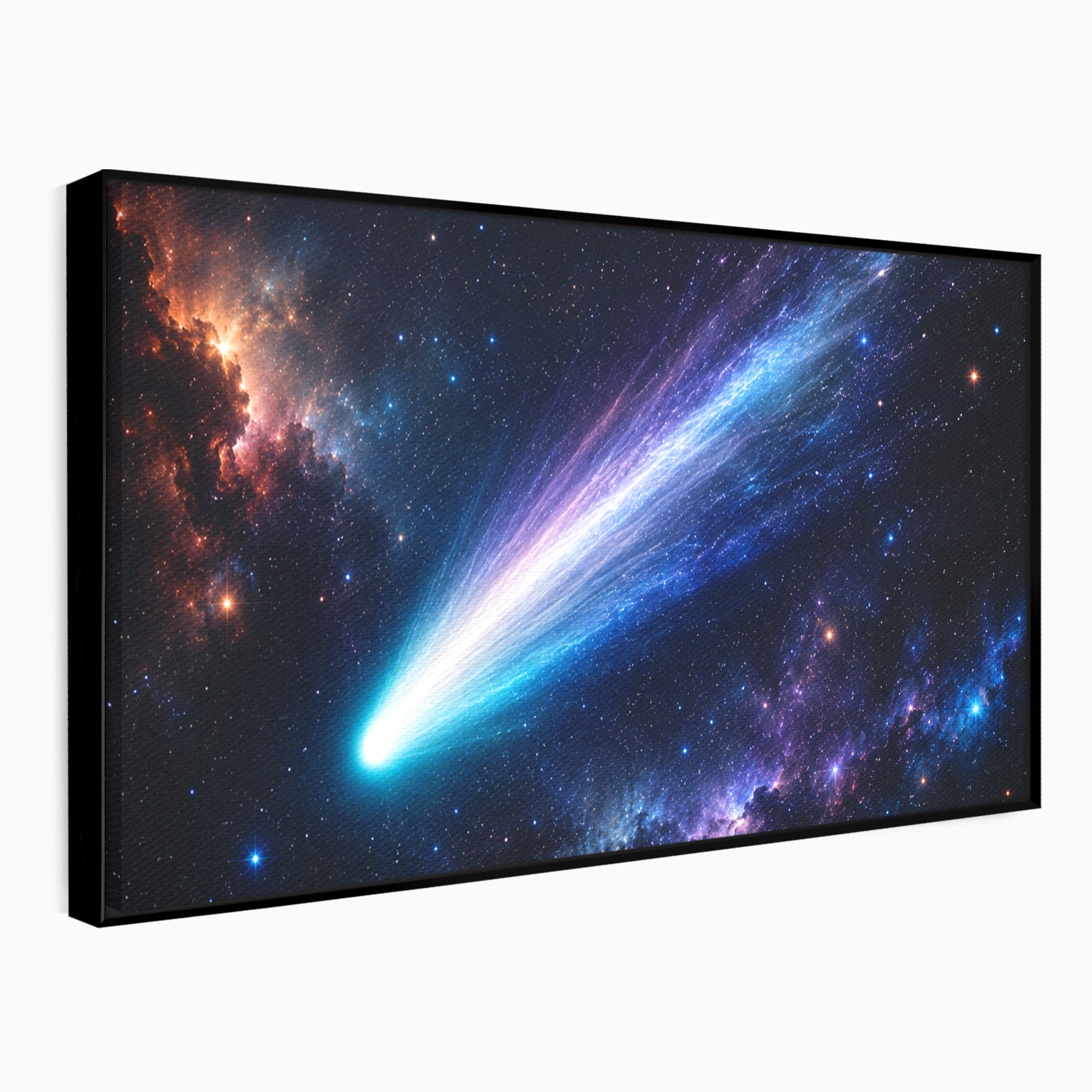 Tablou Canvas Premium LuxCanva® S1048, Cometă În Univers, Cometa, Spatiu, Univers, Stele, Dormitor, Living, Culori Vibrante
