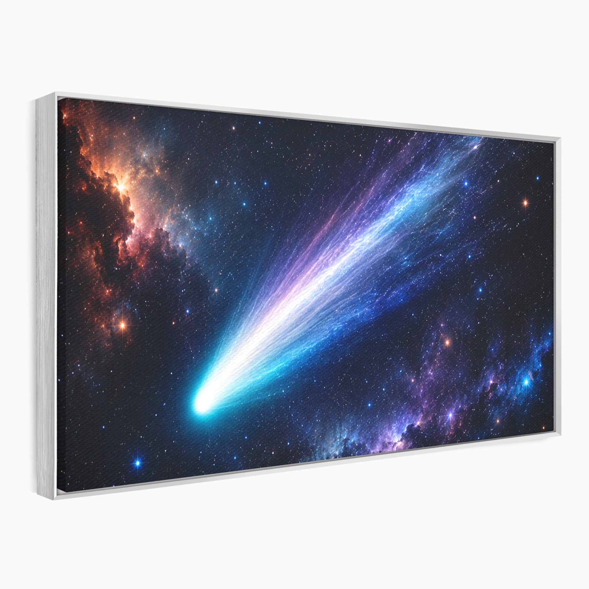 Tablou Canvas Premium LuxCanva® S1048, Cometă În Univers, Cometa, Spatiu, Univers, Stele, Dormitor, Living, Culori Vibrante